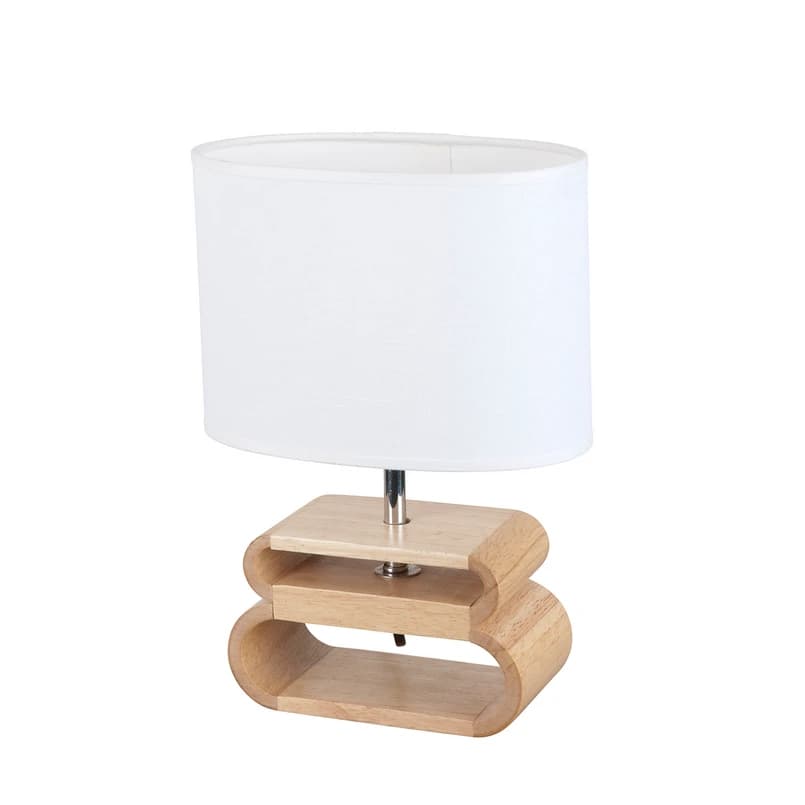 COREP - Oslo-pöytävalaisin, valkoinen/vaalea puu, korkeus 30 cm – SAS – COREP