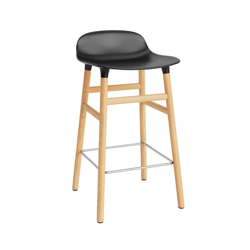 Normann Copenhagen - Form baarituoli H65 Oak/Black – Normann Copenhagen