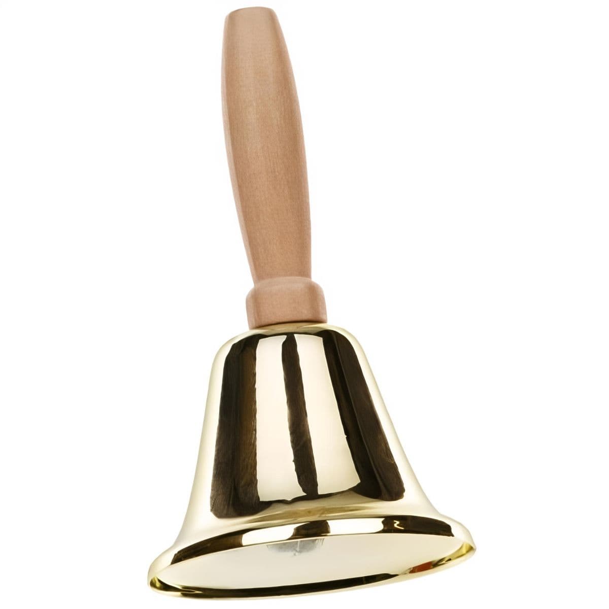 Soittokello - Kullanvärinen puukahvalla – PartyDeco