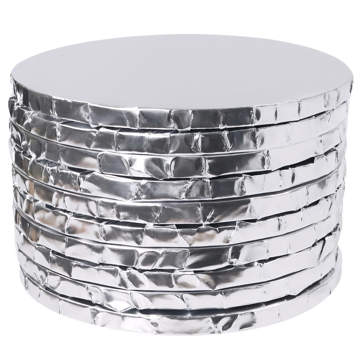 Paksut ja kevyet kakkualustat, hopea, Ø 25 cm, 10 kpl