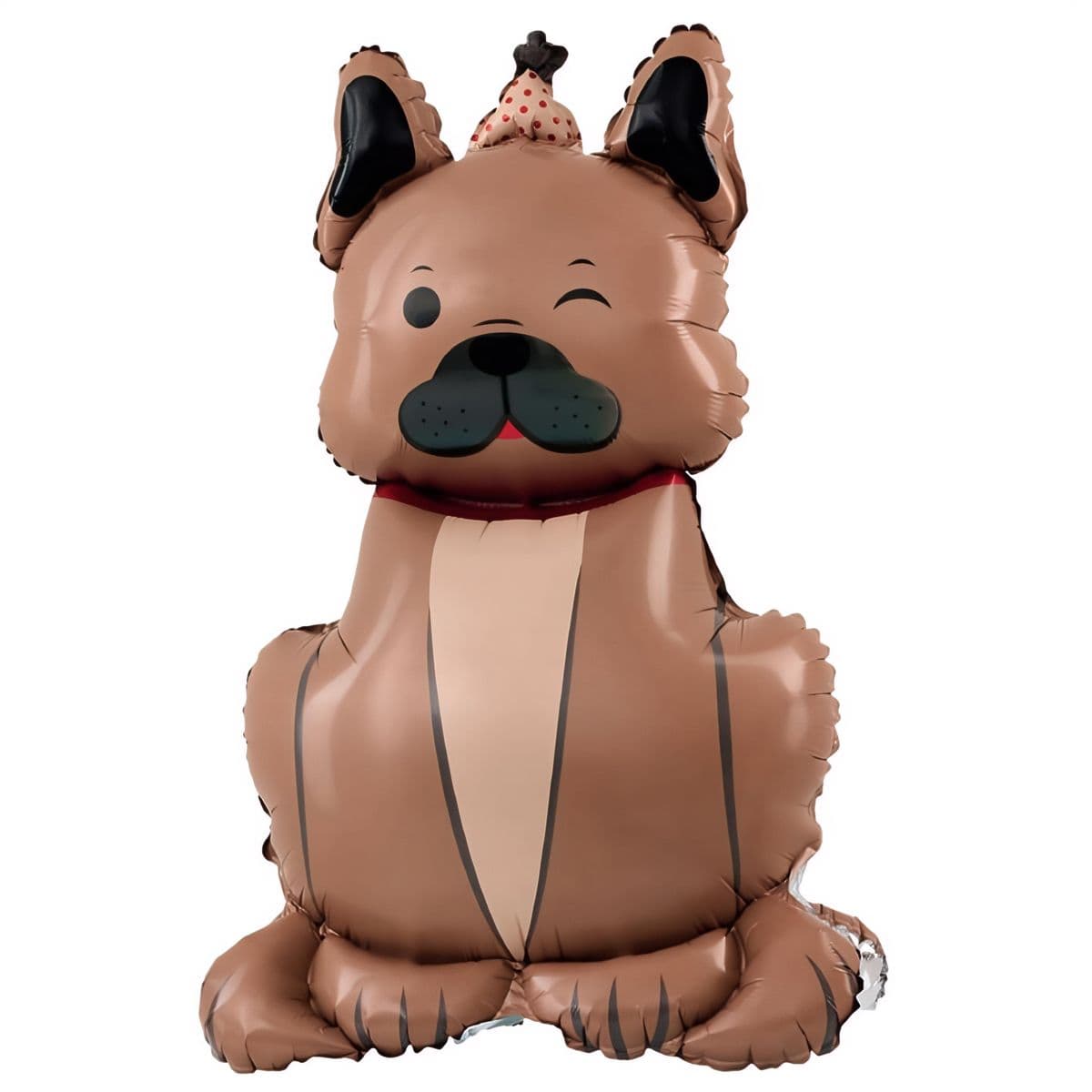 Seisova foliopallo - Ruskea bulldoggi , 60 × 98 cm