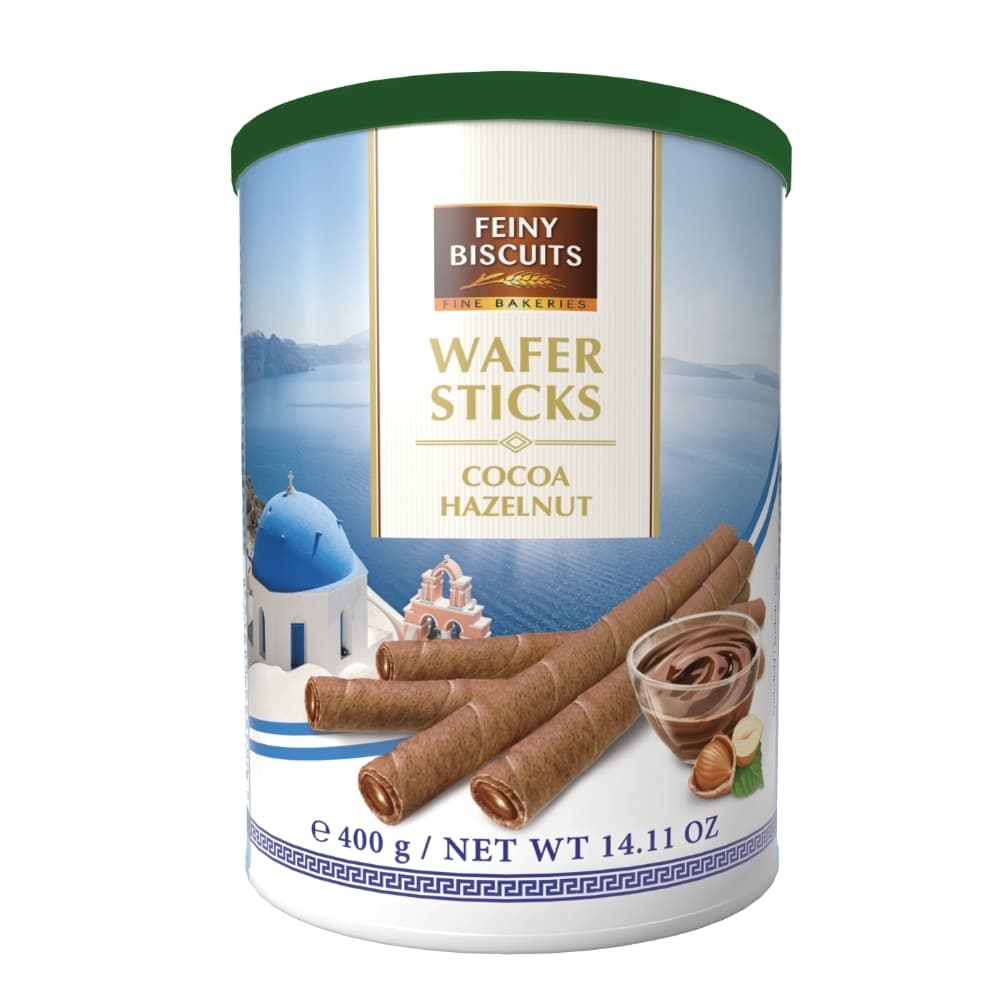 Kaakaoinen kierrevohveli – Hasselpähkinäkreemillä täytettynä, 400g