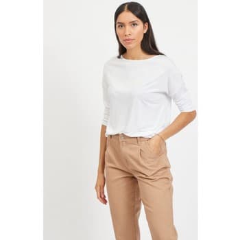Paita Vila Scoop Top O Neck - White EU L – VILA