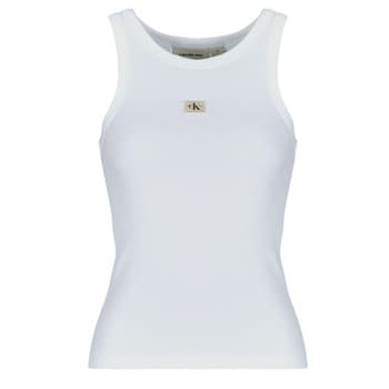 Hihattomat paidat / Hihattomat t-paidat Calvin Klein Jeans WOVEN LABEL RIB TANK TOP EU L – Calvin Klein Jeans