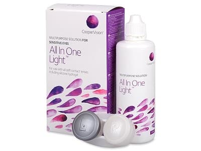 All In One Light 250 ml linssineste+ kontainer – Piilolinssimaailma