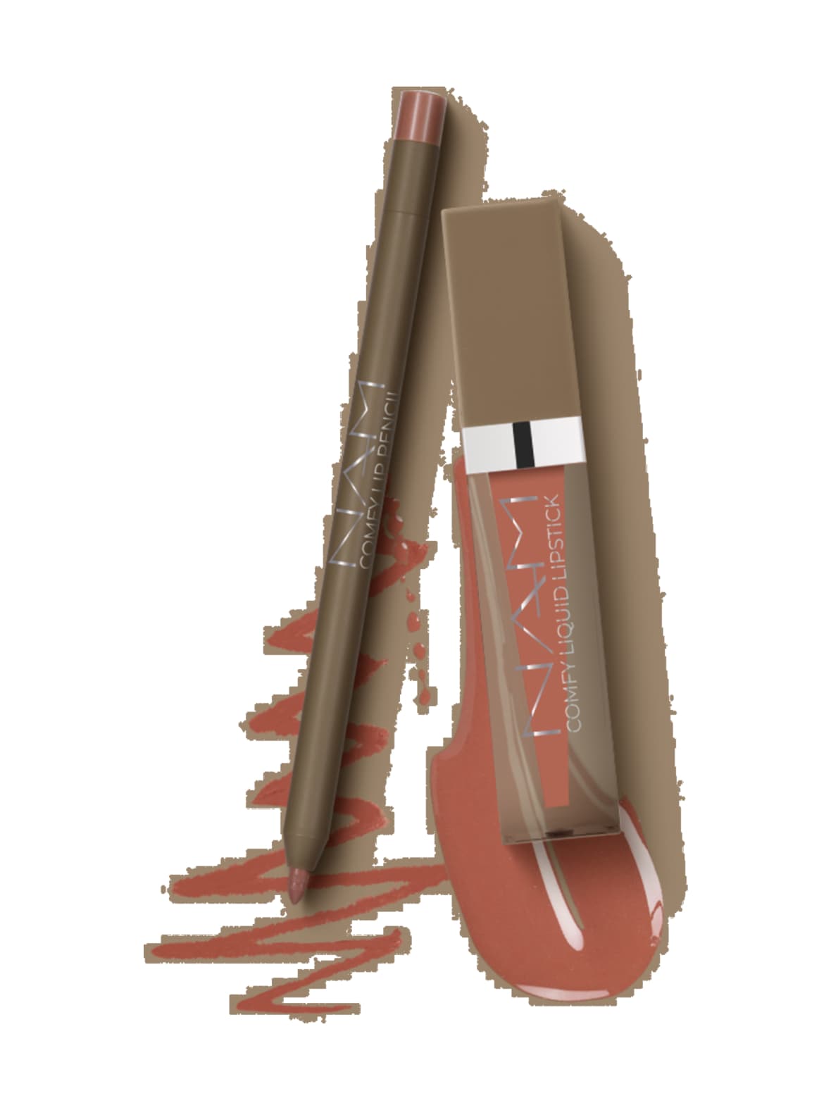 Comfy lip duo -nestemäinen huulipuna ja huultenrajauskynä 2 tuotetta – NAM