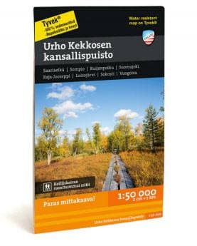 Calazo Urho Kekkosen Kansallispuisto Tyvek retkeilykartta (suomi) – Calazo