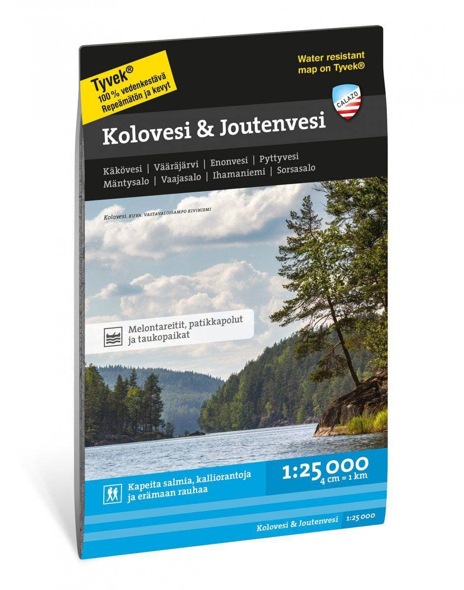Calazo Kolovesi & Joutenvesi Tyvek retkeilykartta – Calazo