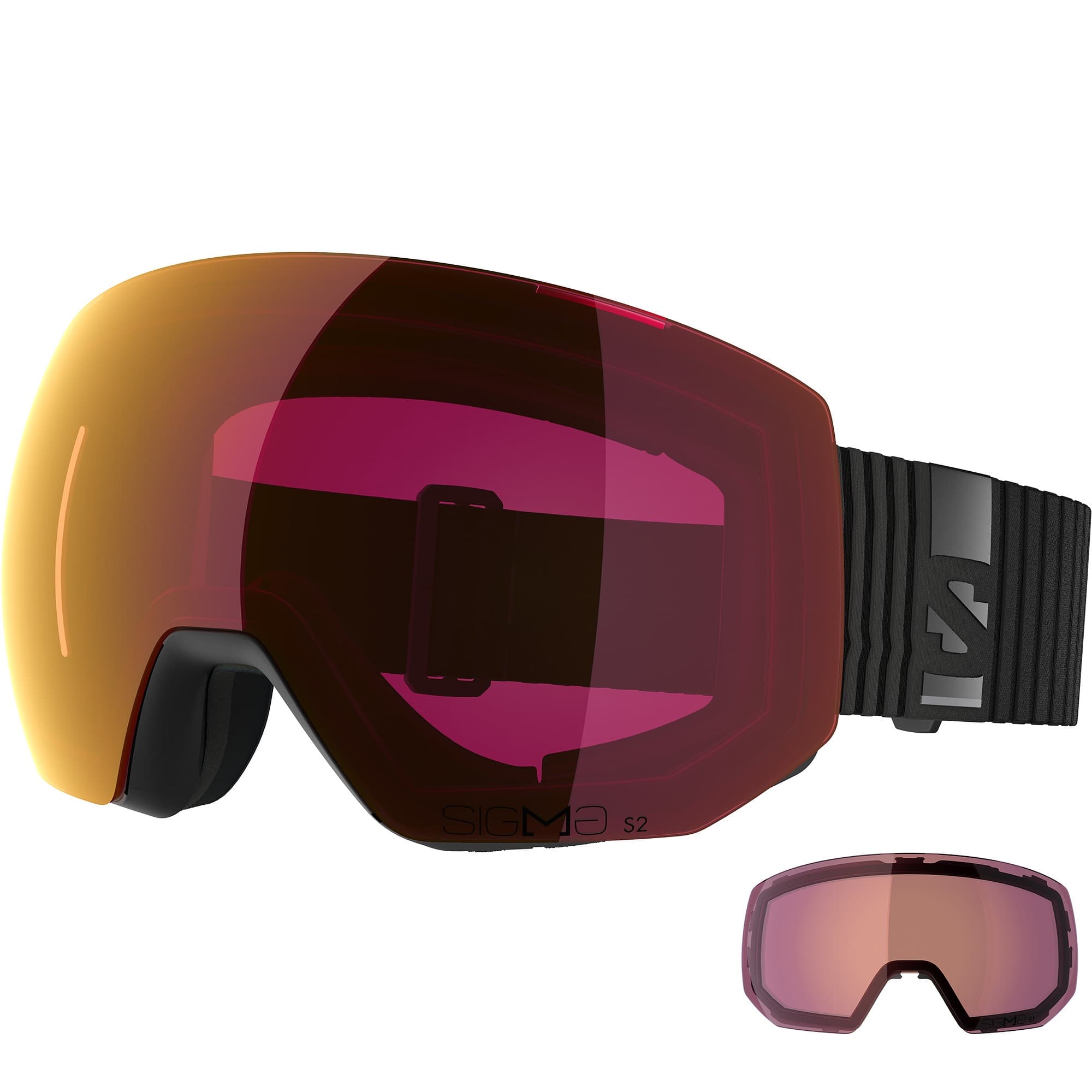 Salomon Radium Pro Sigma Black 25/26 +1 Lens laskettelulasi – Salomon