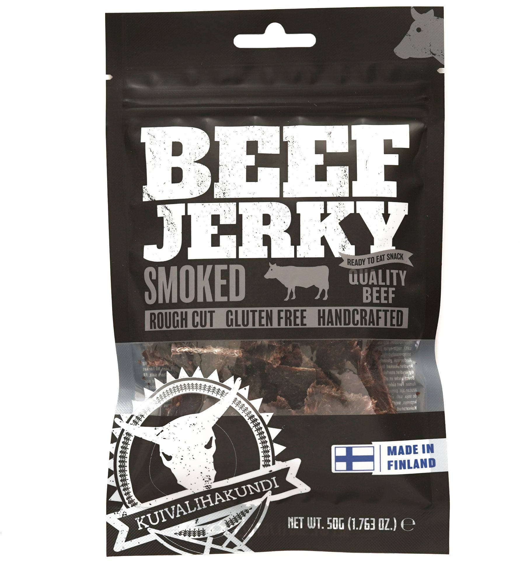 Kuivalihakundi Beef Jerky Smoke, 50g retkiruoka – Kuivalihakundi