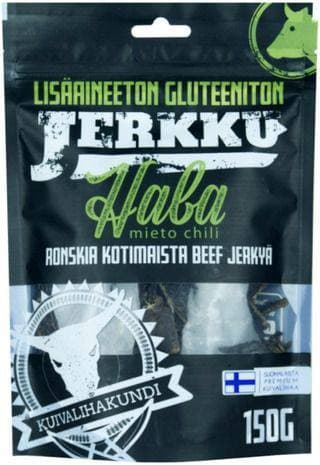 Kuivalihakundi Jerkku Habanero Beef Jerky, 150g retkiruoka ja urheiluravinne – Kuivalihakundi