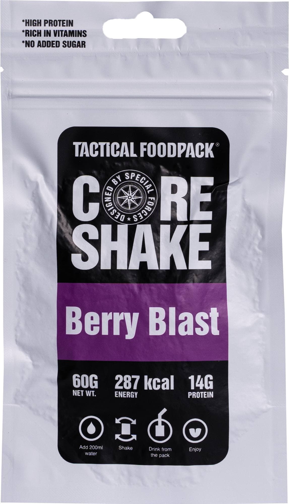 Tactical Foodpack Core Shake Berry Blast proteiinishake – Tactical Foodpack