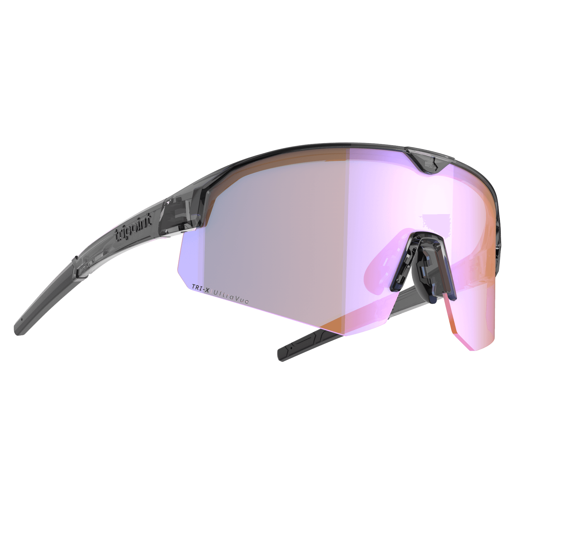 Tripoint Mount Mist Transparent Black Purple naisten aurinkolasit – Tripoint