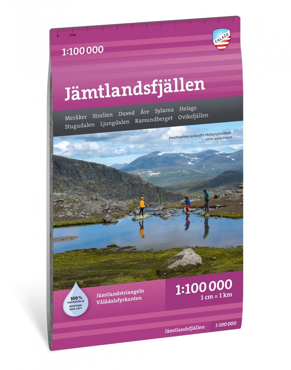 Calazo Jämtlandsfjällen 1:100 000 retkeilykartta, ulkomaat – Calazo