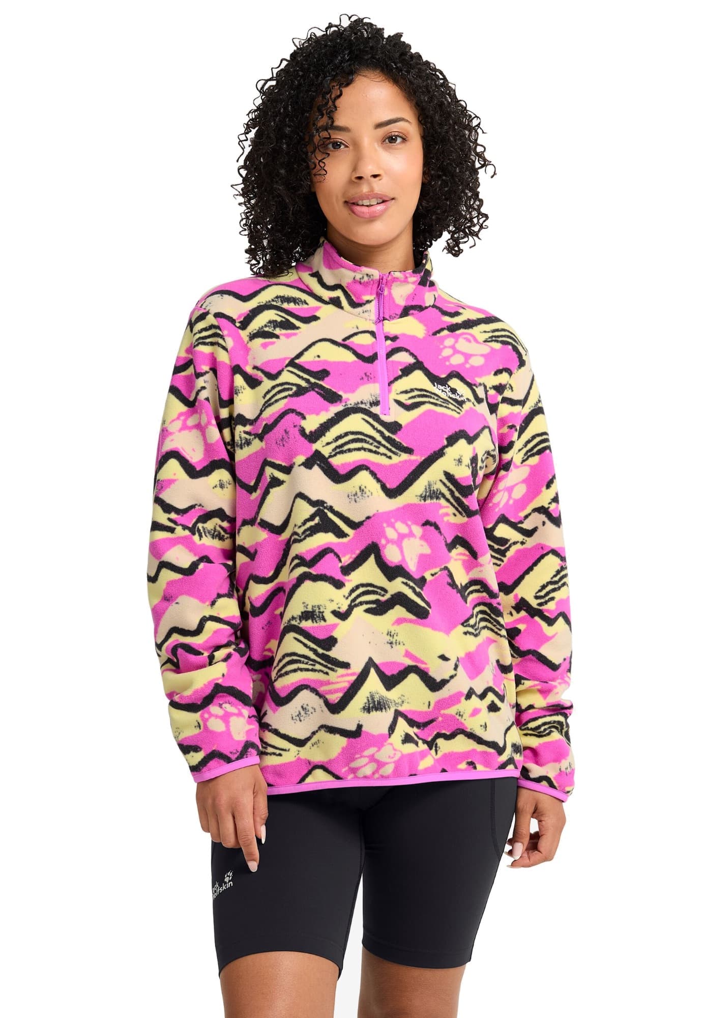 Jack Wolfskin Women's Paw Era 100 Print Half Zip naisten fleecepaita – Jack Wolfskin