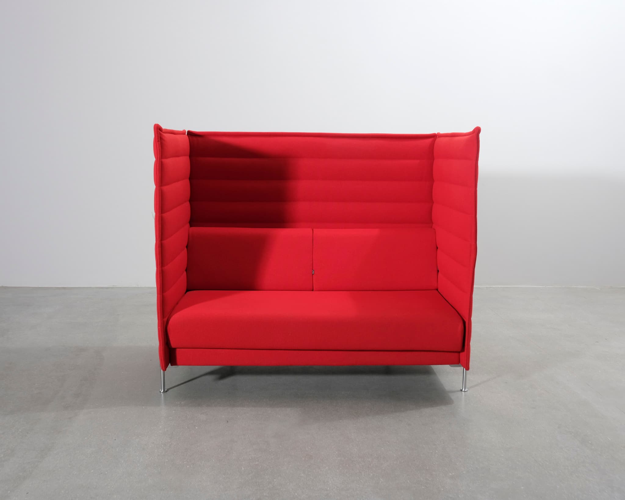 Vitra Alcove Highback 2-istuttava akustiikkasohva punainen – Vitra