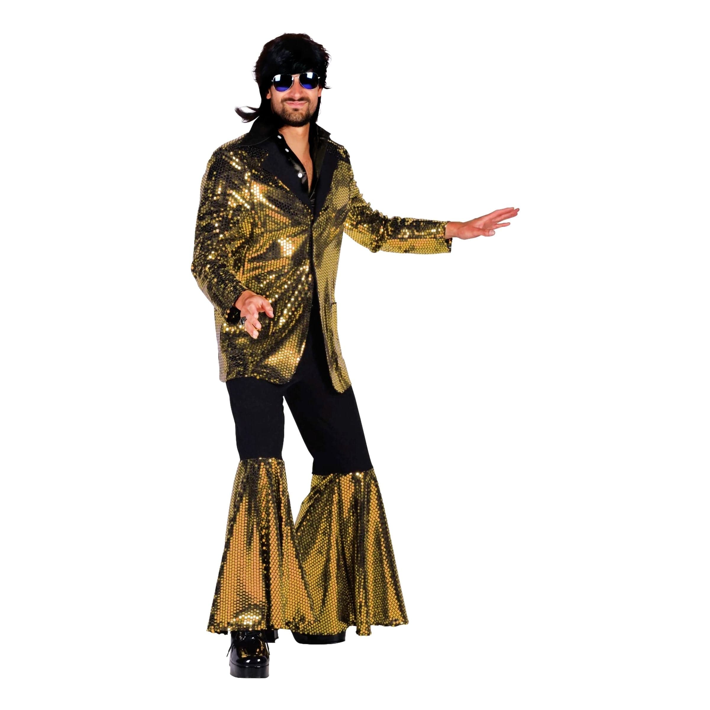 70-luvun Discoasu Kulta Naamiaisasu Deluxe - Medium – Thetru B.V.