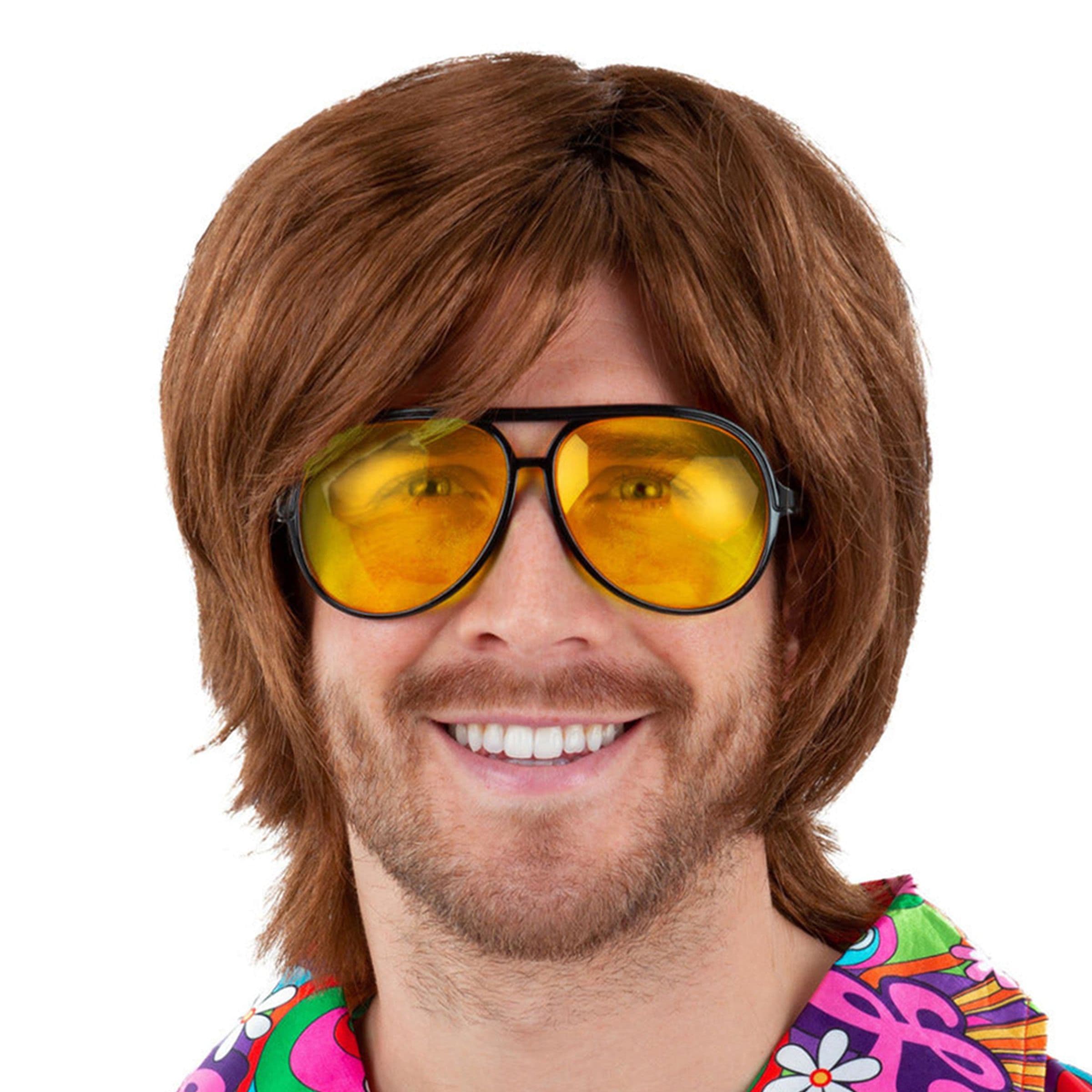 70-luvun Lentäjäaurinkolasit Keltaiset – Smiffys