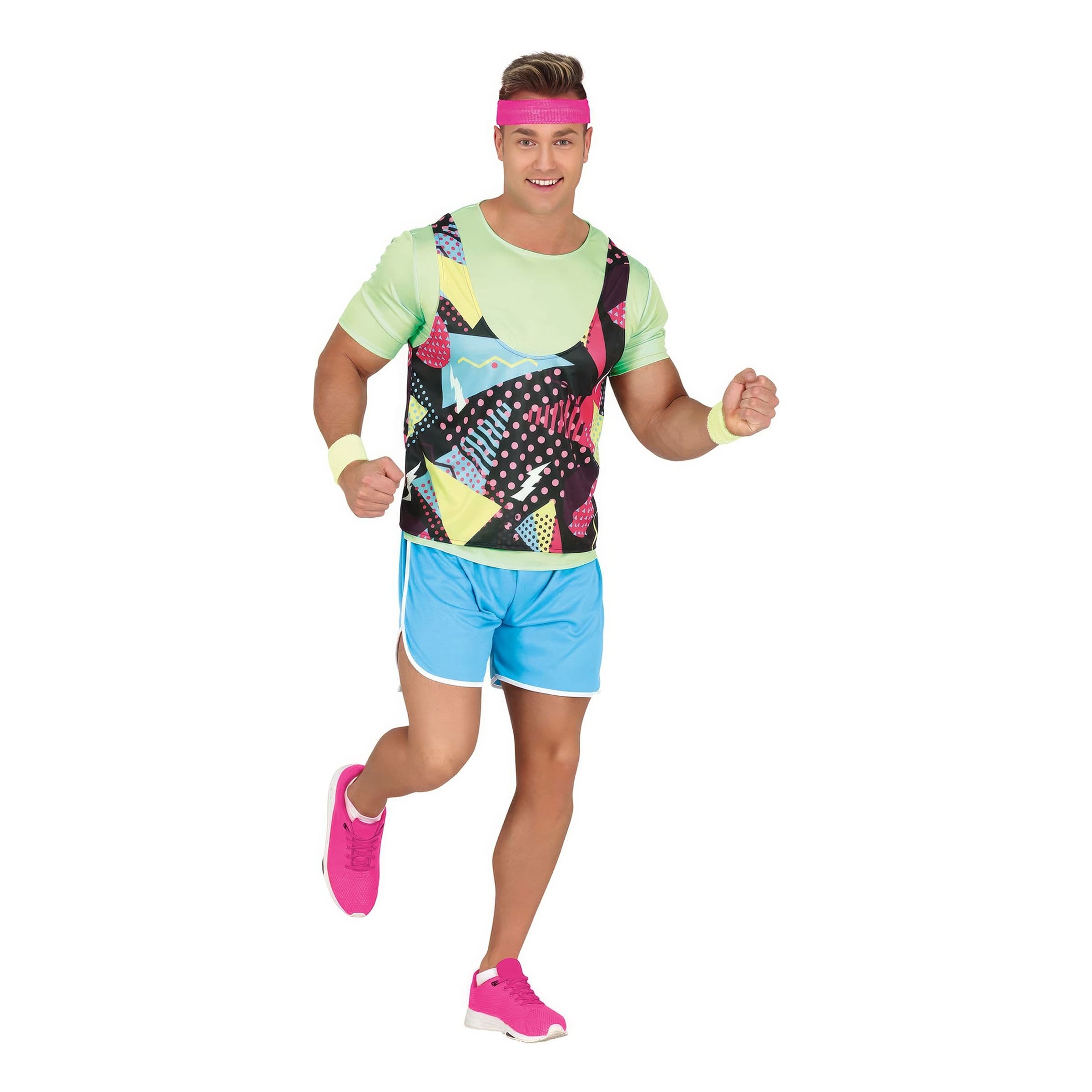 80-luvun Hölkkääjä Mies Naamiaisasu - Large – Fiestas Guirca