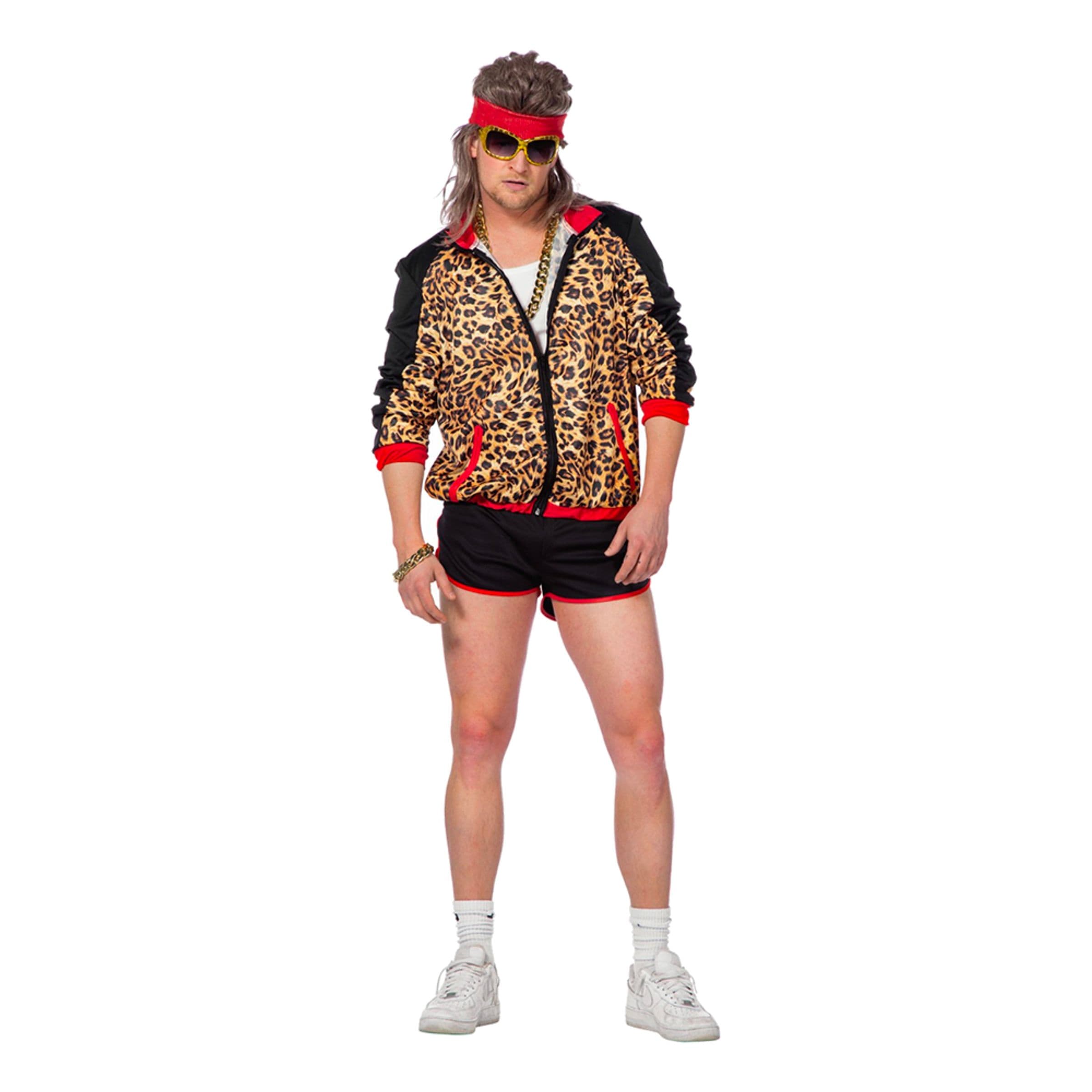 80-luvun Treenisetti Leopardi Miesten Naamiaisasu - 48 – Wilbers & Wilbers