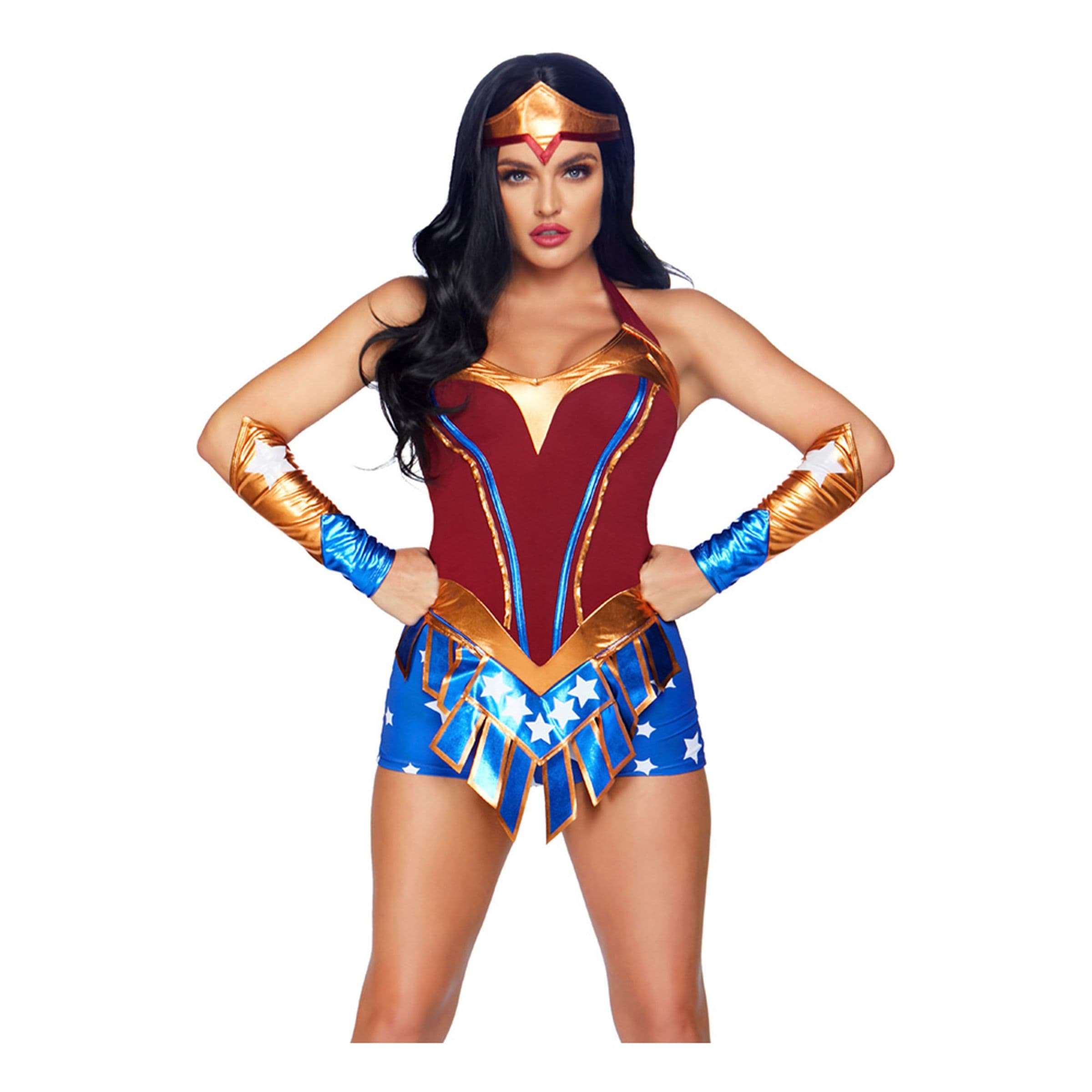 Amerikkalainen Supersankaritar Naisten Naamiaisasu - Small – Leg Avenue
