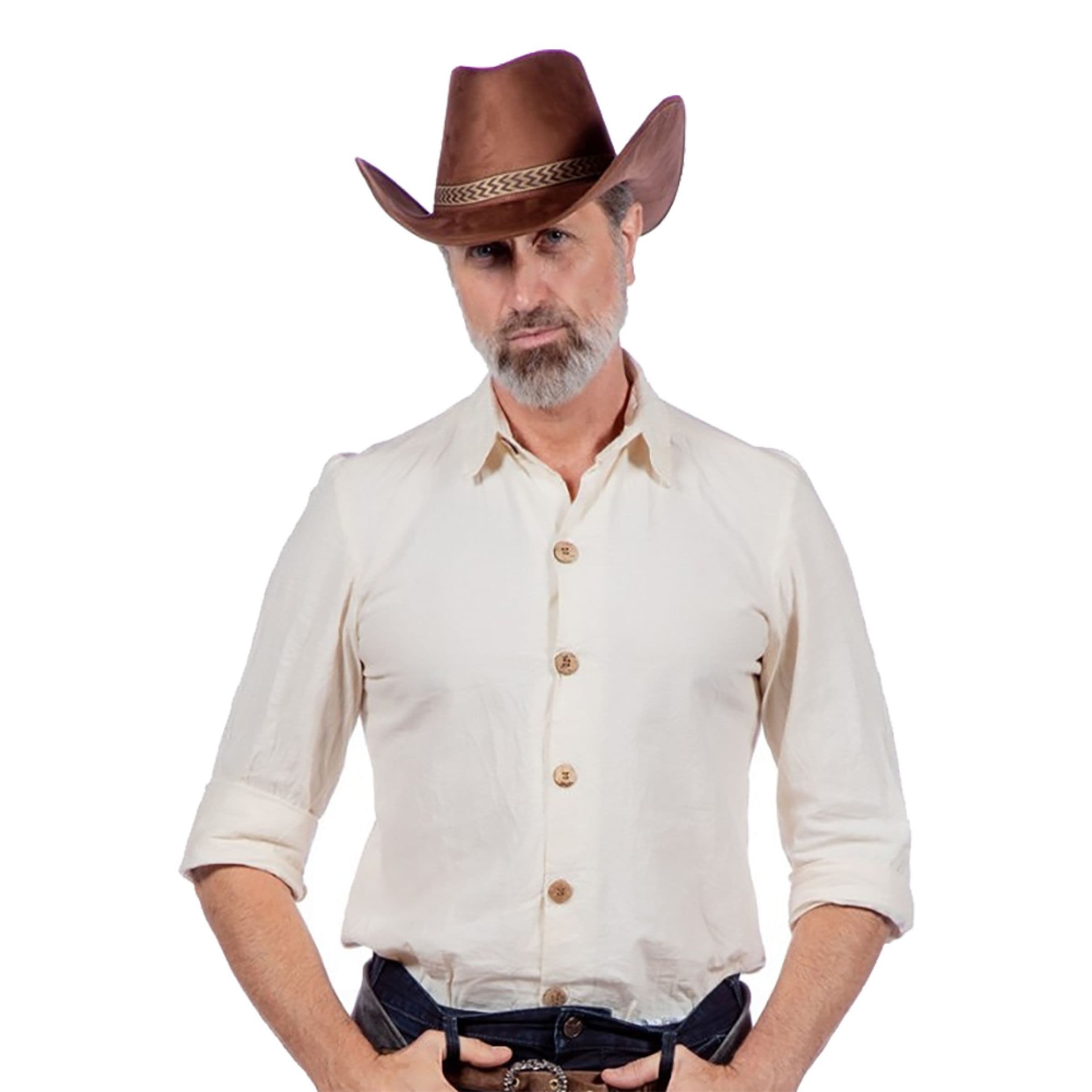 Aito Western-paita Miehille Luonnonvalkoinen - 52 – Wilbers & Wilbers