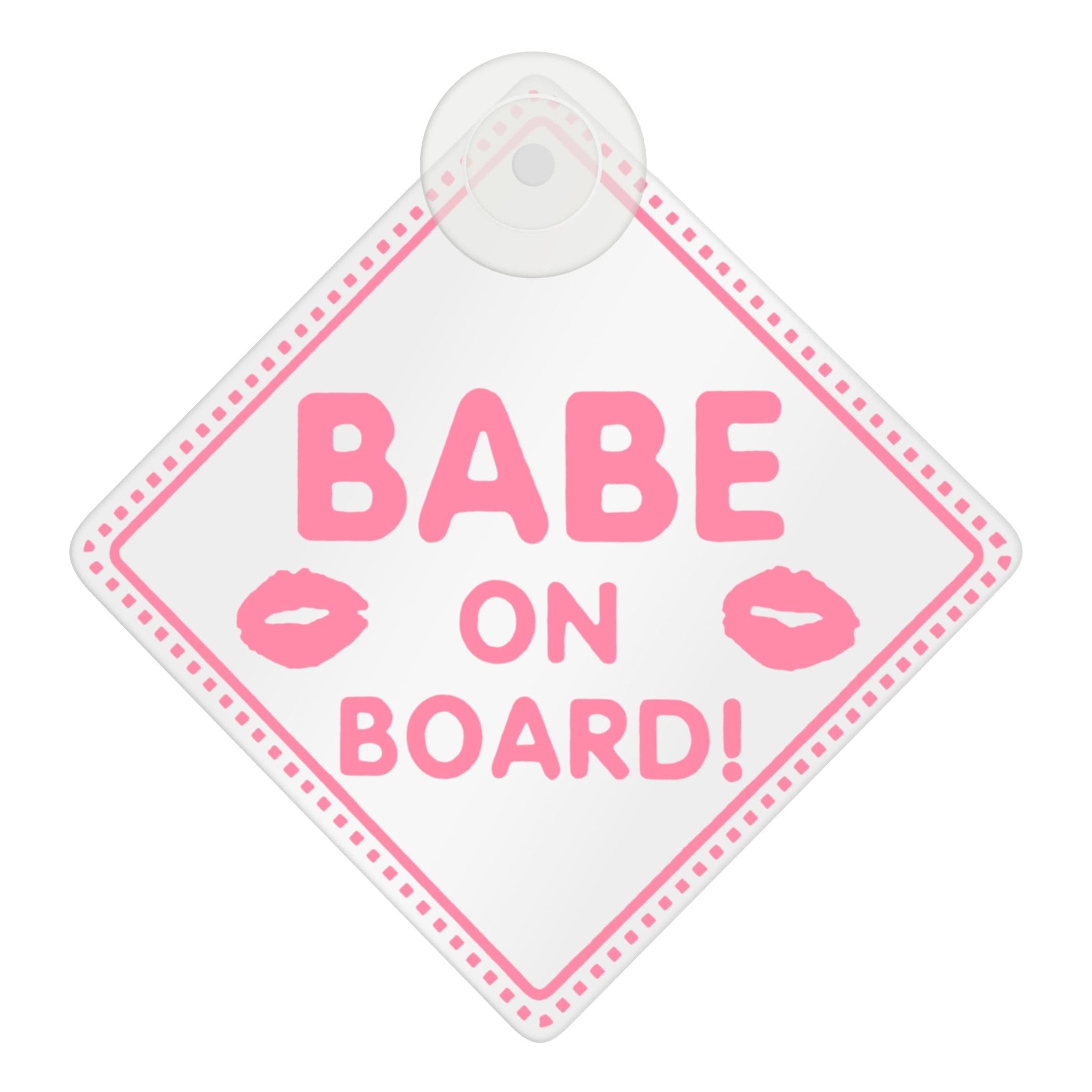 Babe On Board Kyltti Autolle – Dynäs Import