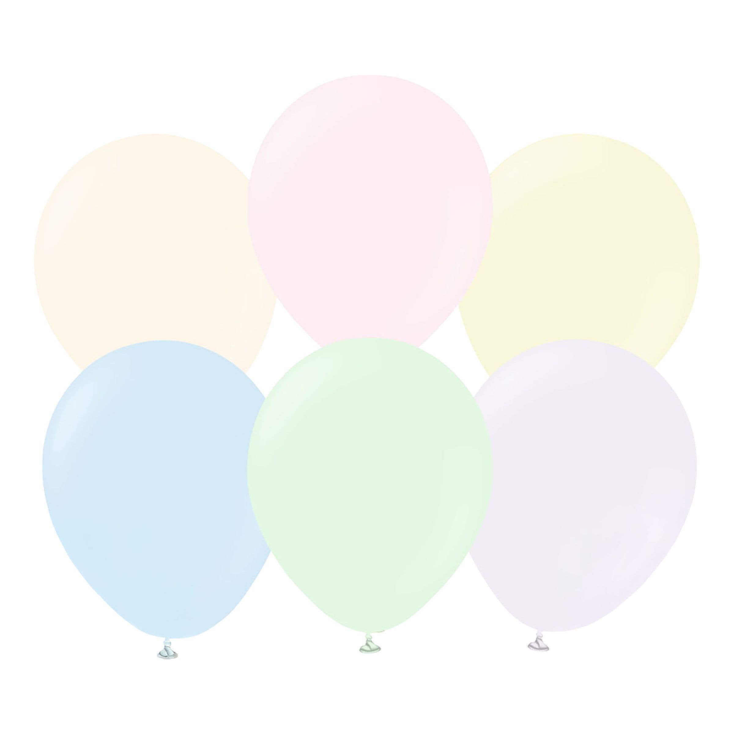 Professional Moniväriset Macaron Pale Ilmapallot - 100-pakkaus – Ballongkungen