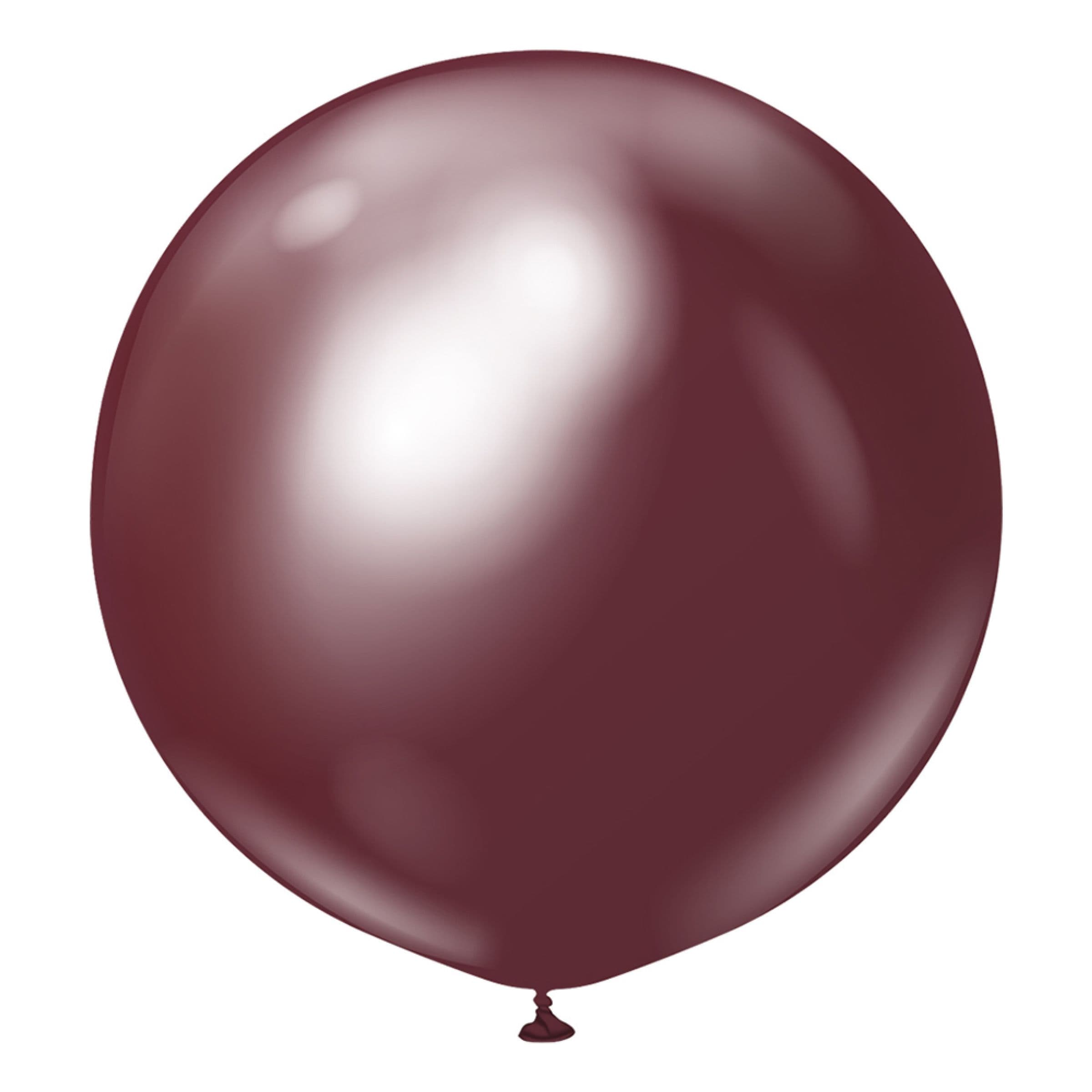 Professional Superkokoiset Burgundy Chrome Ilmapallot - 2-pakkaus – Ballongkungen