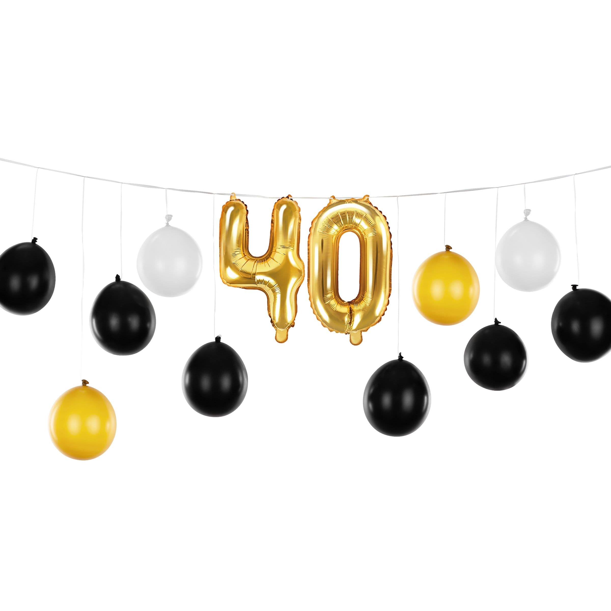 Ilmapalloviirinauha 40 Kulta/Samppanja – PartyDeco