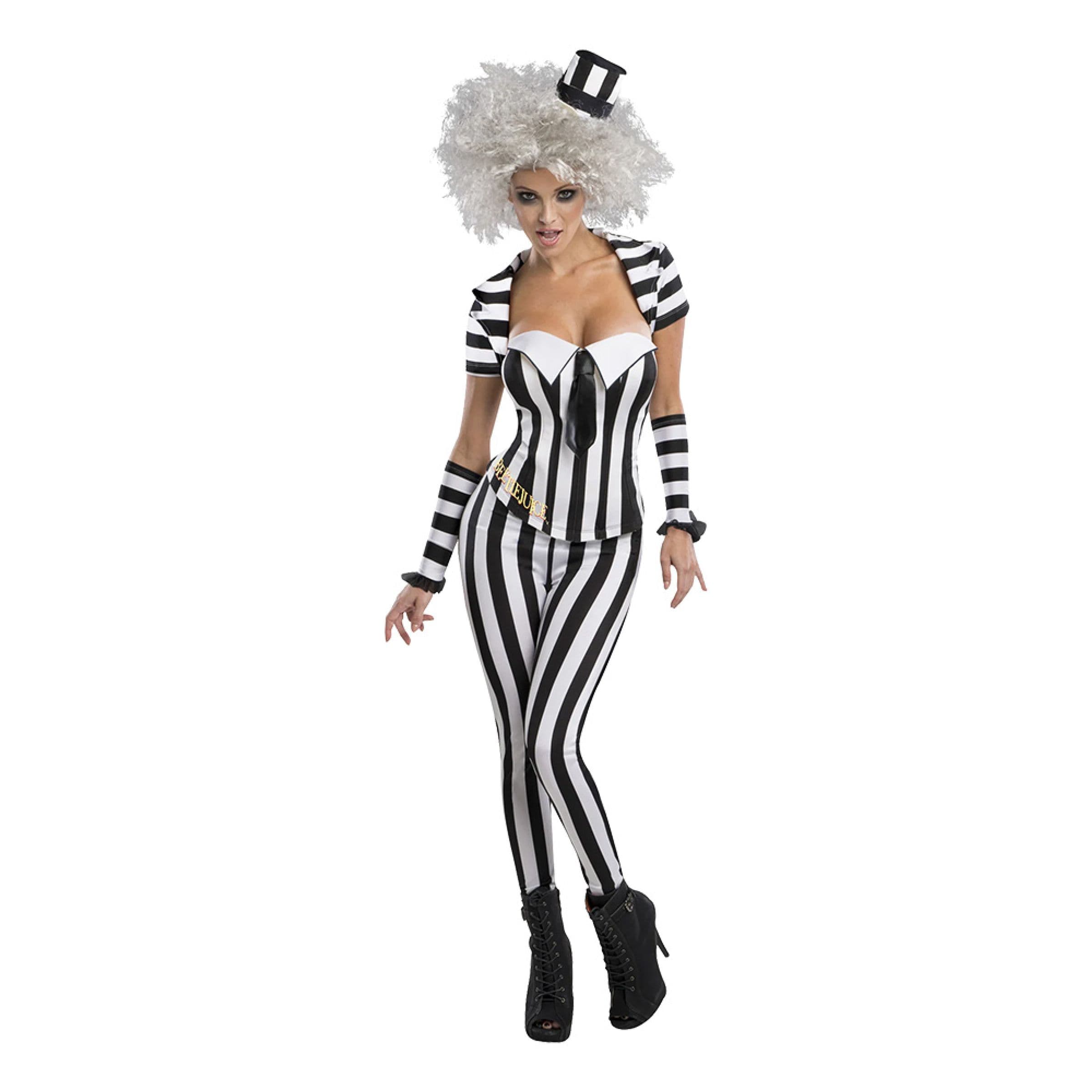 Beetlejuice Korsetti Deluxe Naamiaisasu - Medium – Rubies Costumes
