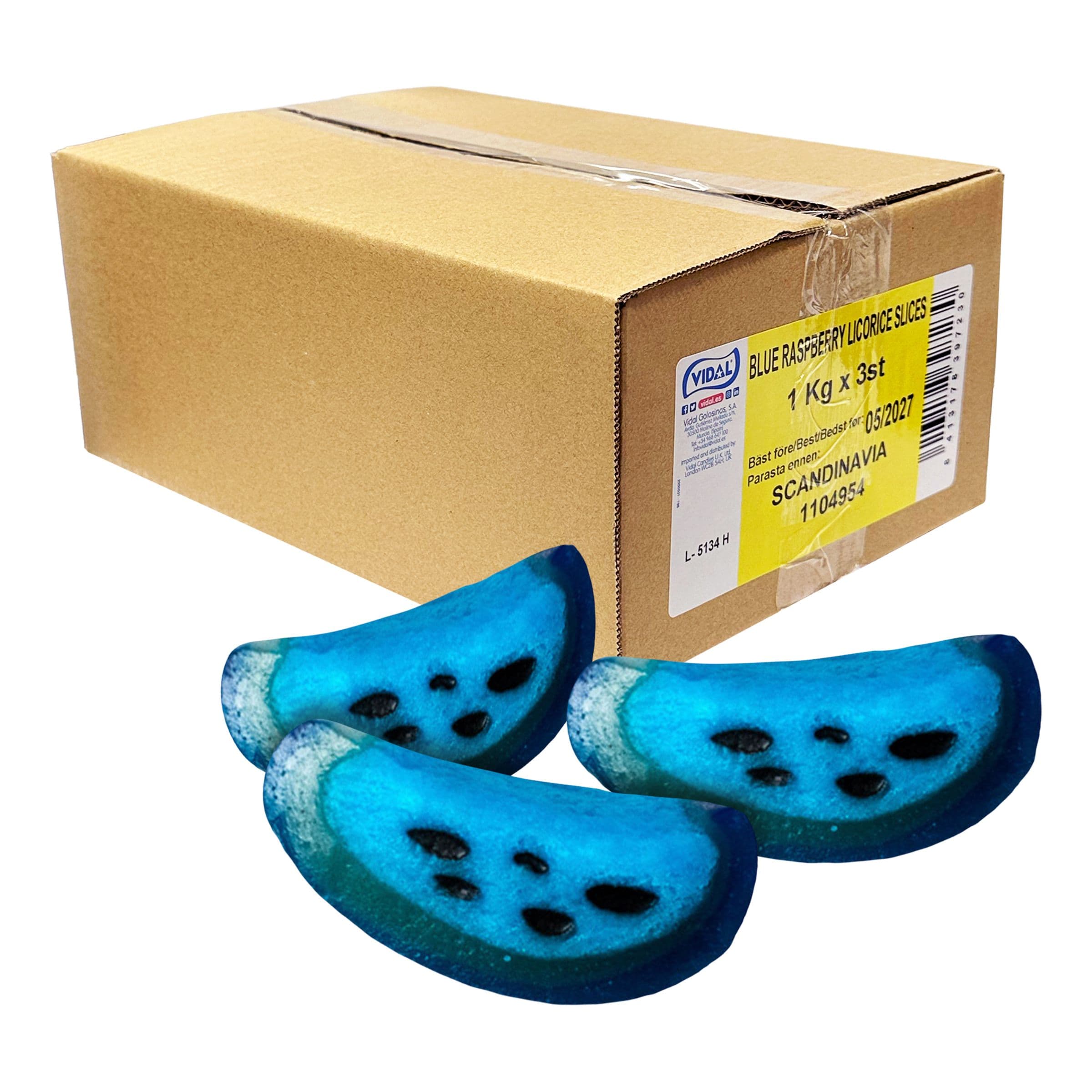 Blue Raspberry Slices Lakritsi Suurpakkaus - 3 kg – ERT Godis Bulk