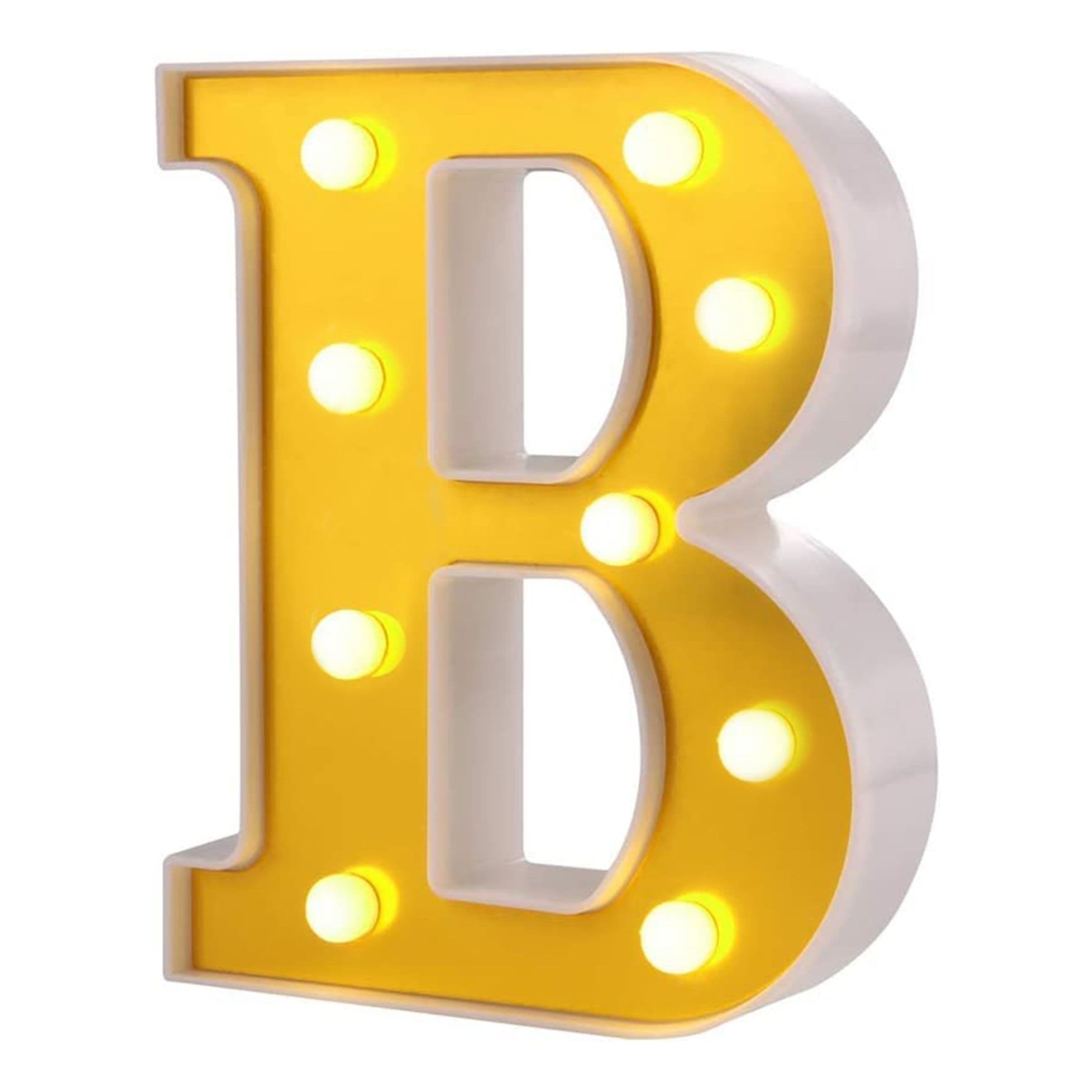 Kirjain Kulta LED-valolla - Kirjain B – Catsson