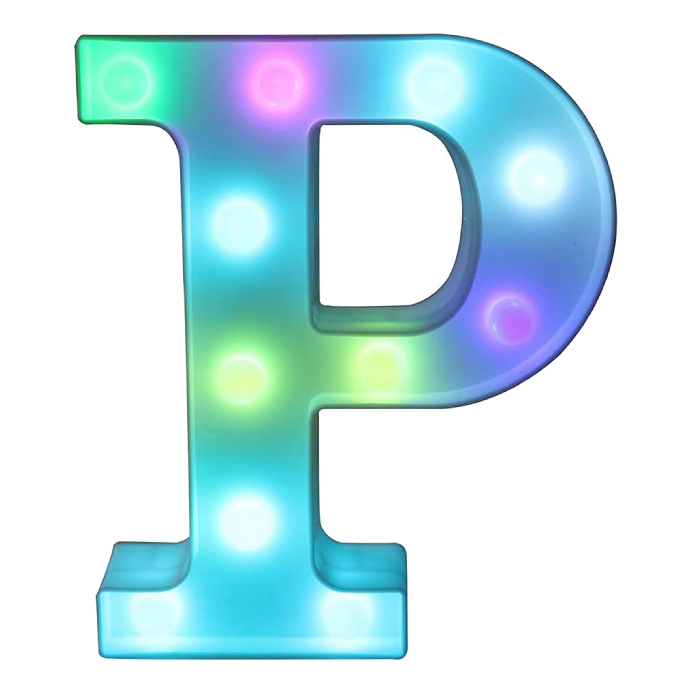 Kirjain LED-valolla RGB - Kirjain P – Catsson