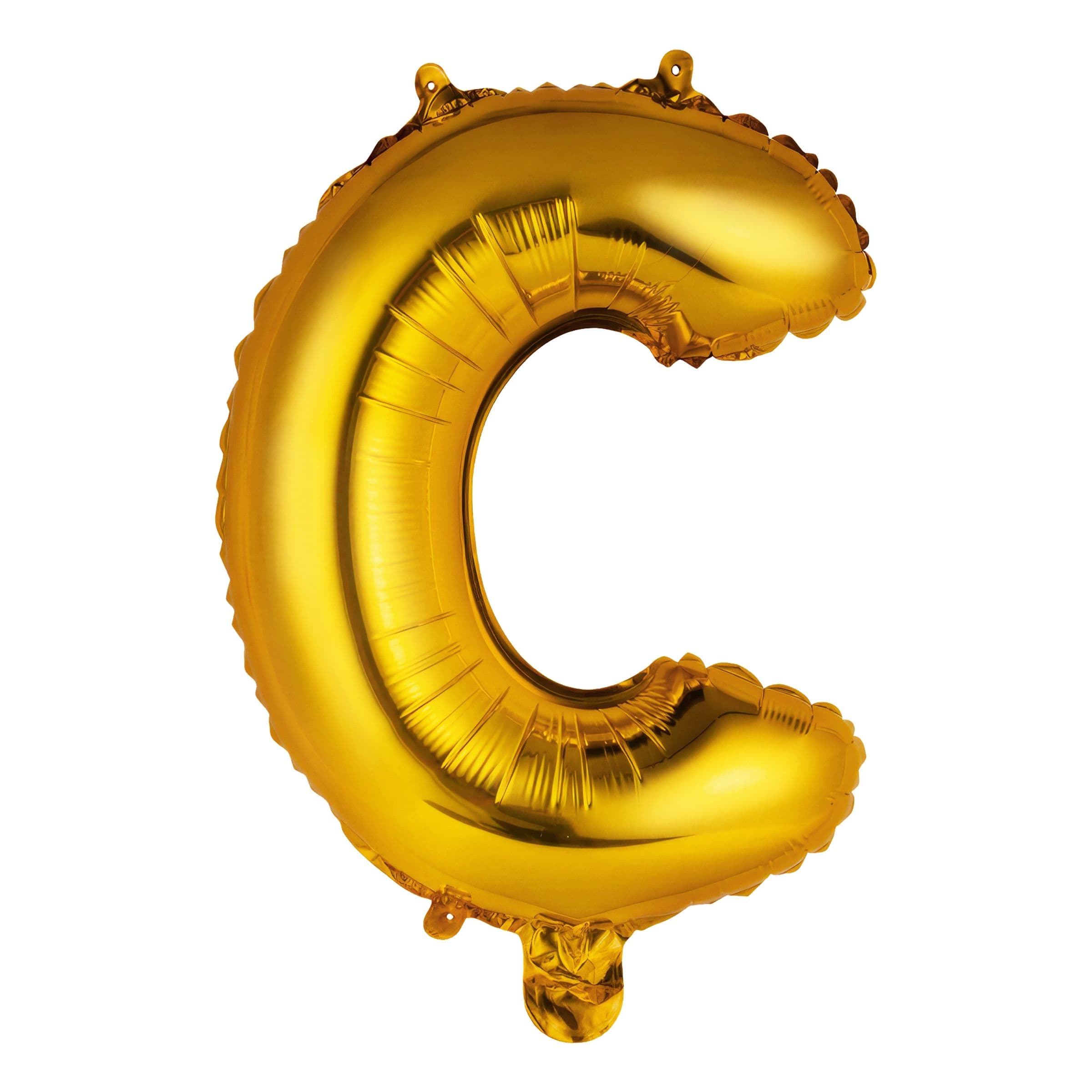 Kirjainilmapallo Mini Kulta Metallic - Kirjain C – Riethmüller