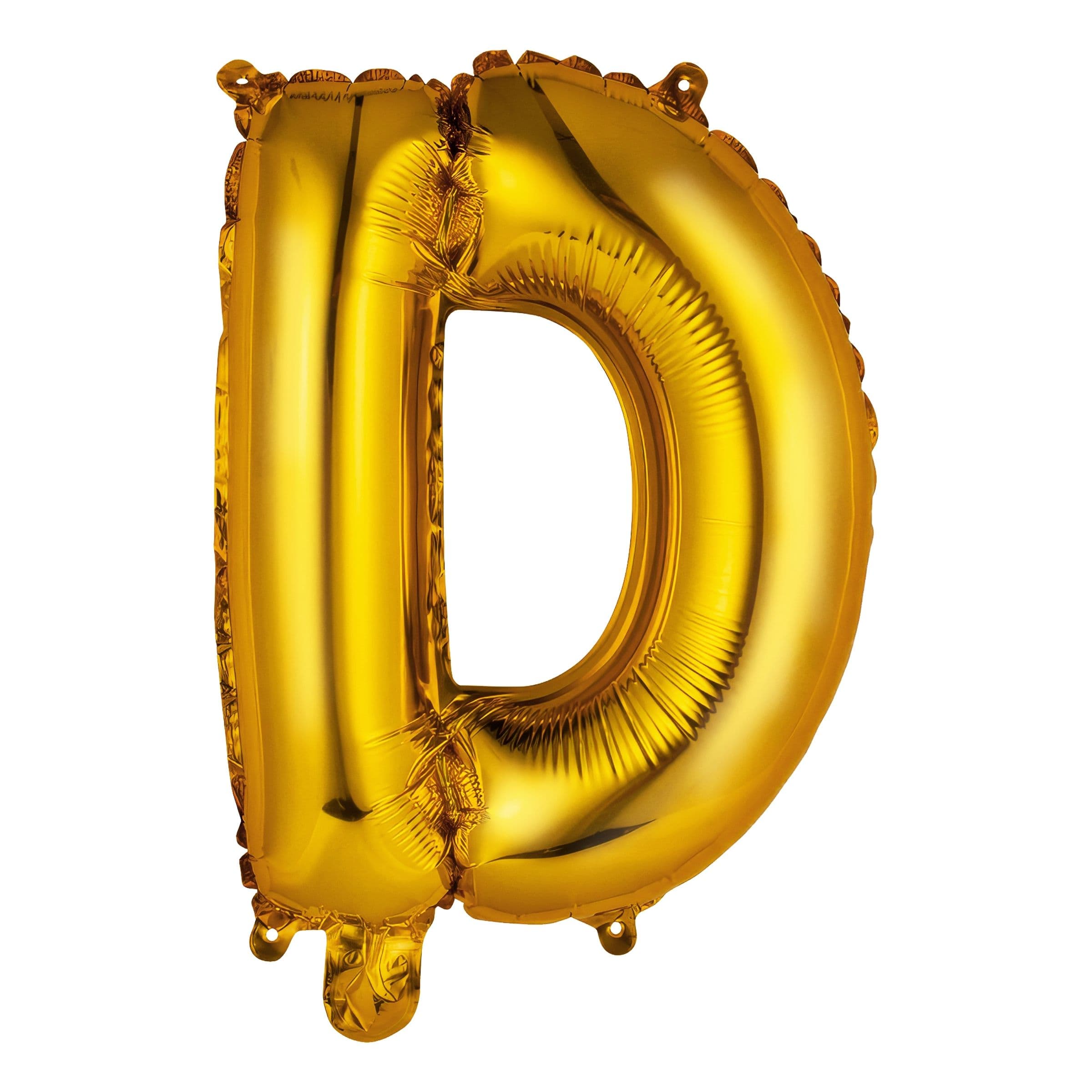 Kirjainilmapallo Mini Kulta Metallic - Kirjain D – Riethmüller