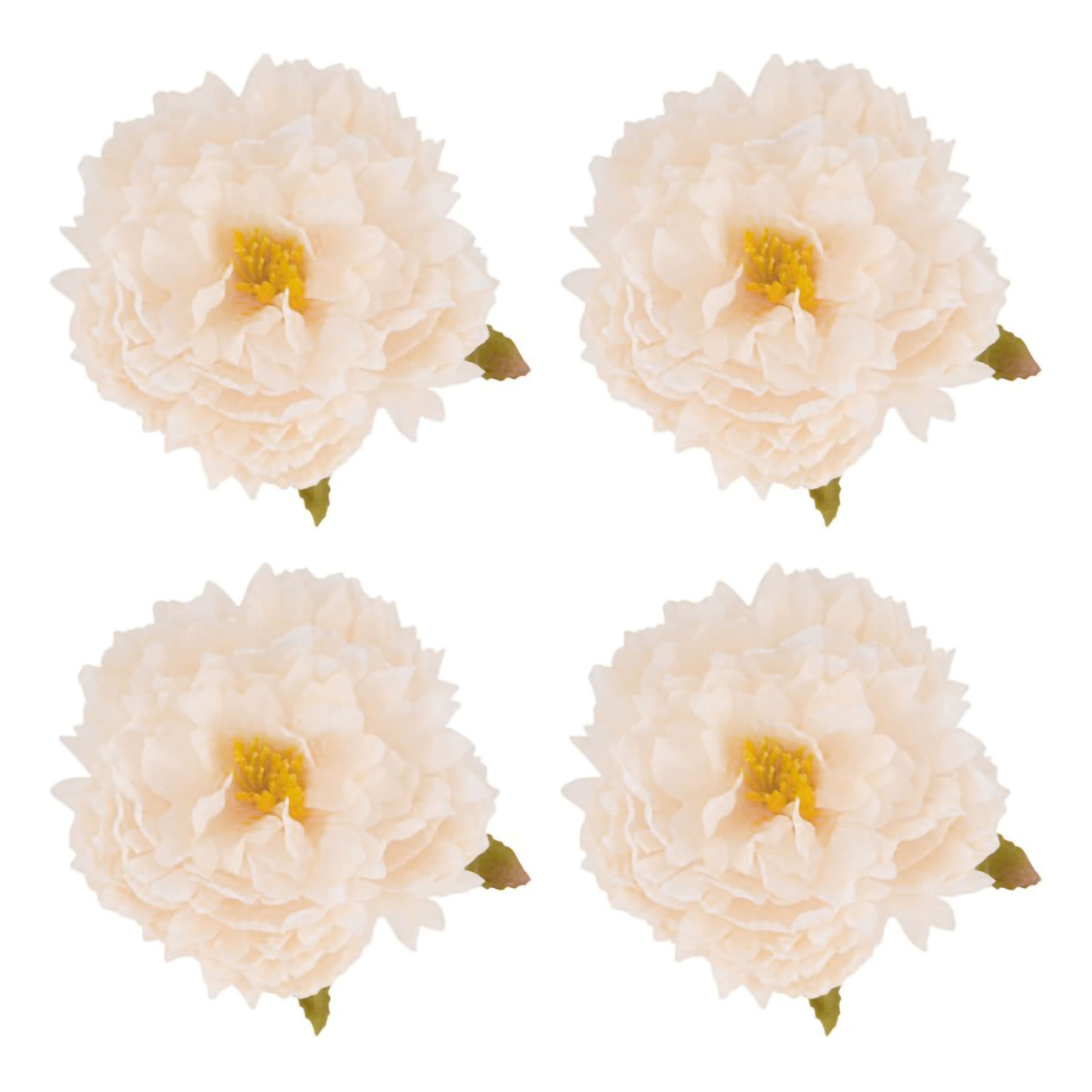 Pöytäkoristeet Pionit Almond - 4-pakkaus – CHAKS