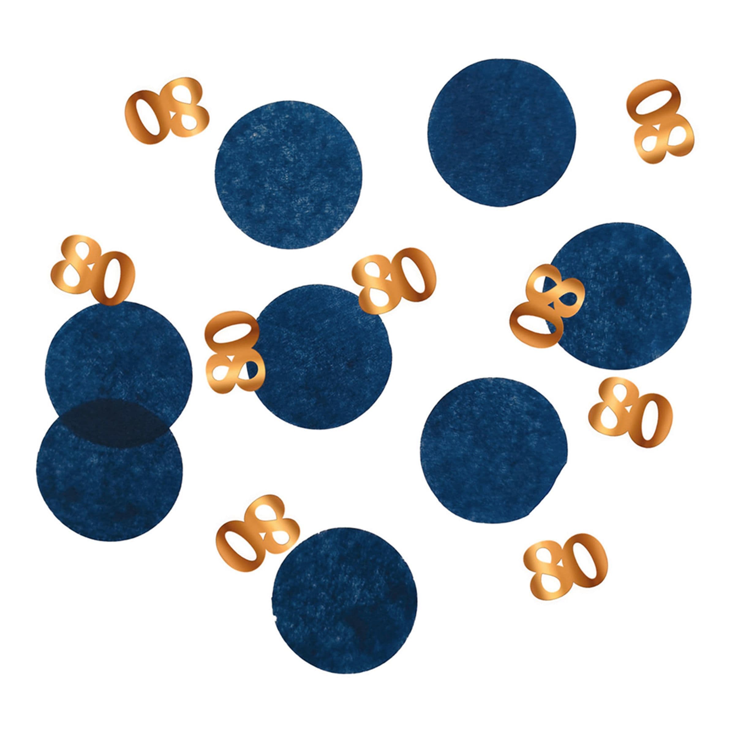 Pöytäkonfetti Happy 80th True Blue - 25 grammaa – Folat