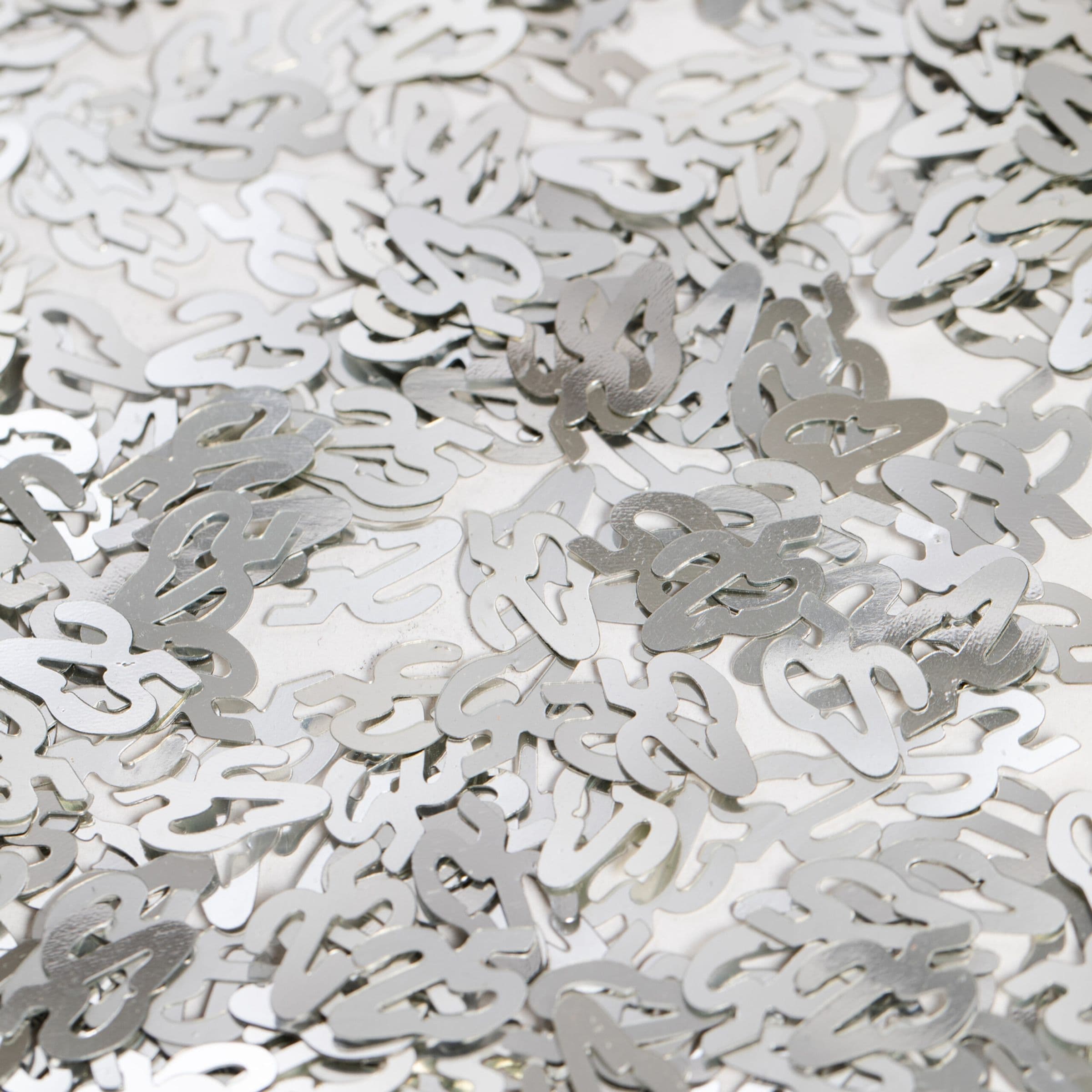 Pöytäkonfetti Numero 25 Hopea Metallic – Globos Europe