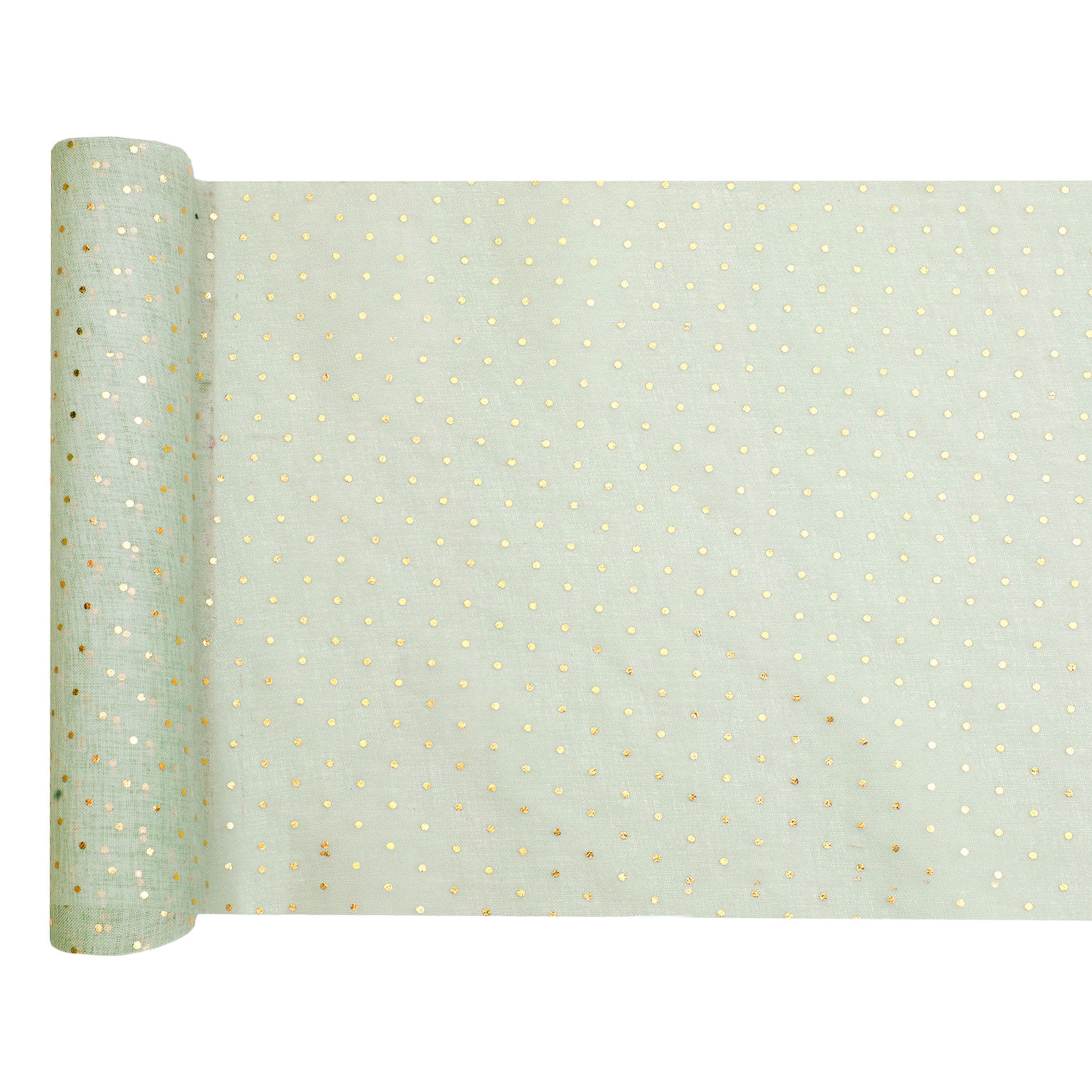 Pöytäliina Täplikäs Vihreä/Kulta – Santex