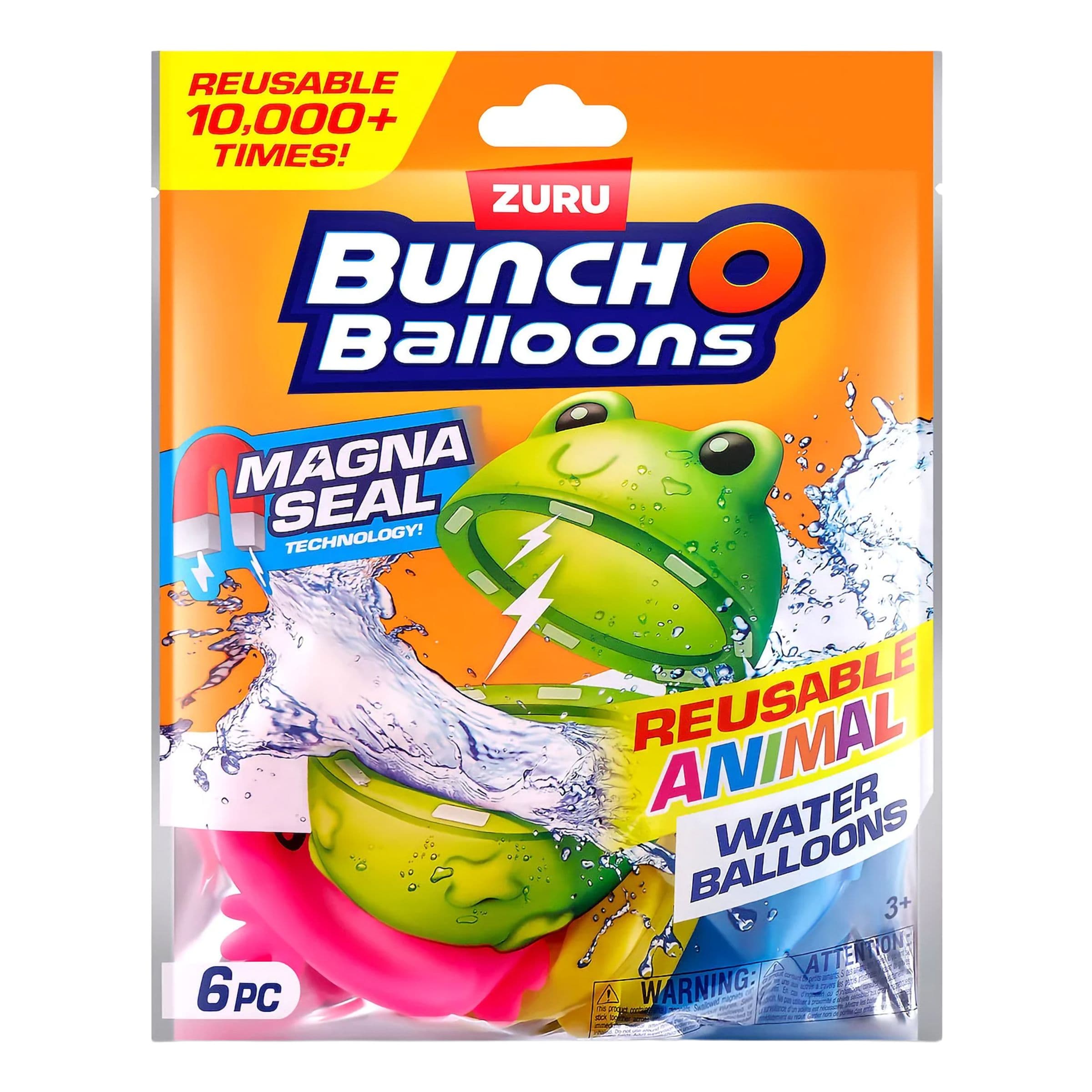 Bunch O Balloons Uudelleenkäytettävät Eläinvesipallot - 6-pakkaus – Bunch O 'Balloons