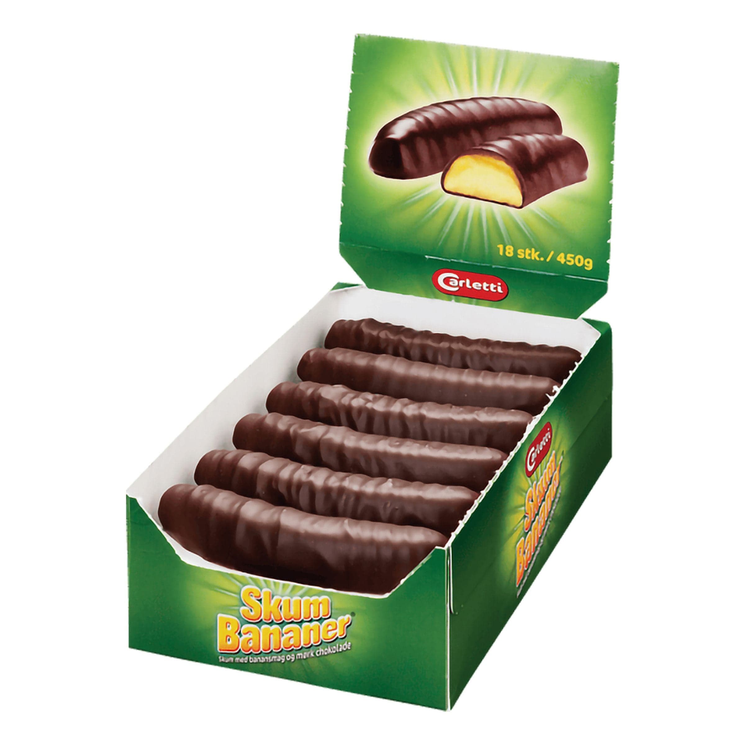 Carletti Skumbanaani Suurpakkaus - 24 x 25 g – ERT Godis Bulk