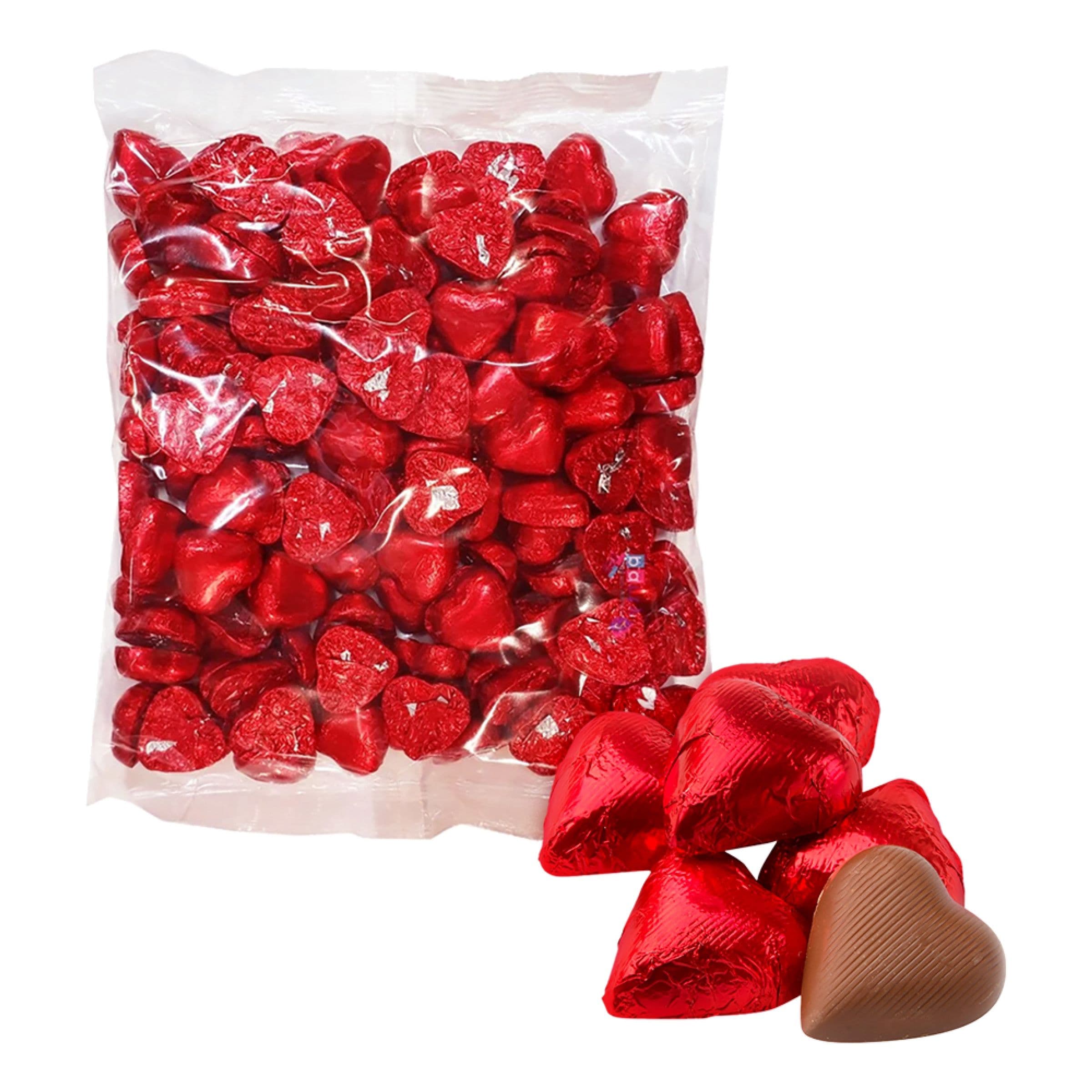 Suklaasydämet Punaisessa Foliossa Suurpakkaus - 1000 g – ERT Godis Singel
