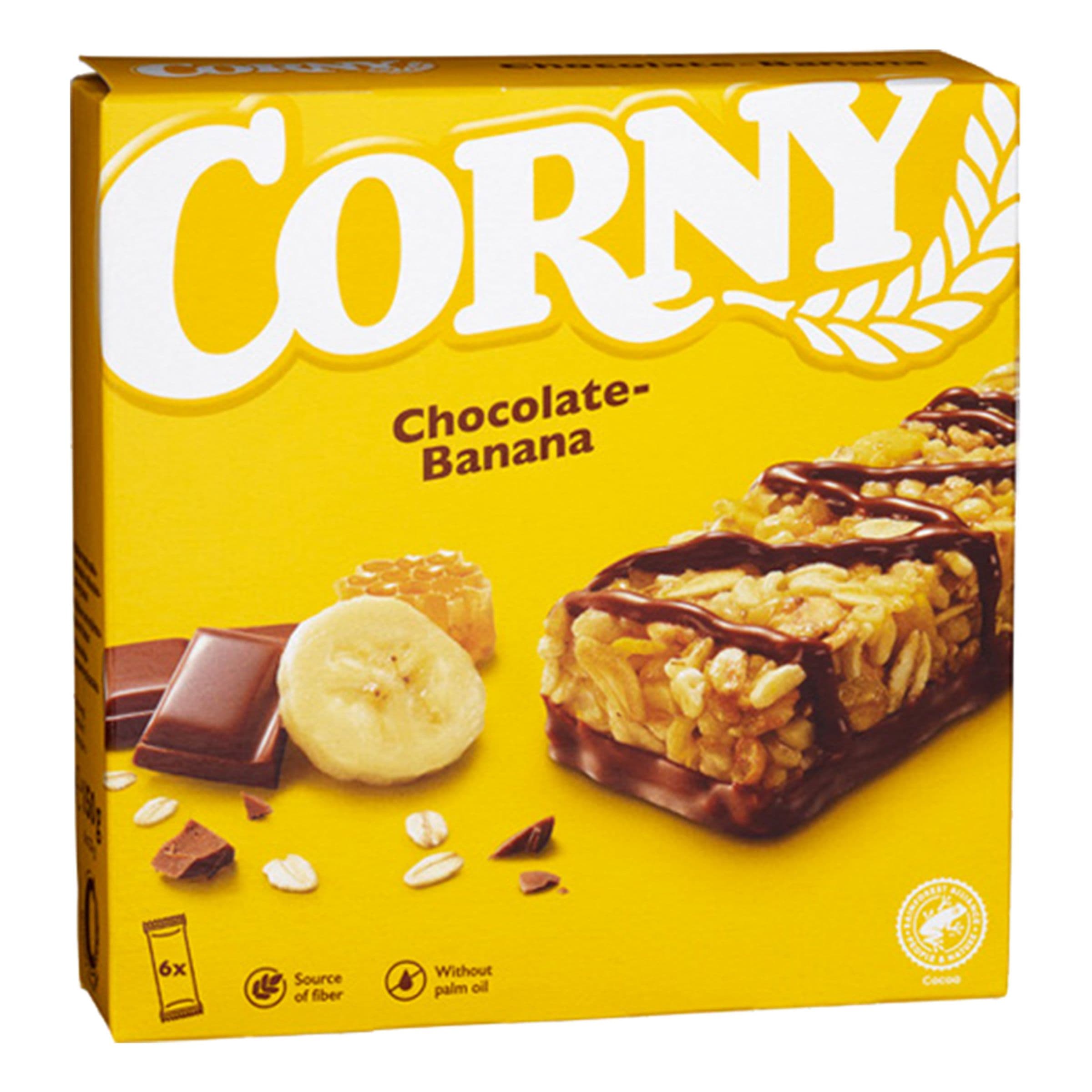 Corny Müslibar Suklaa/Banaani - 6 x 25 g – ERT Godis Singel