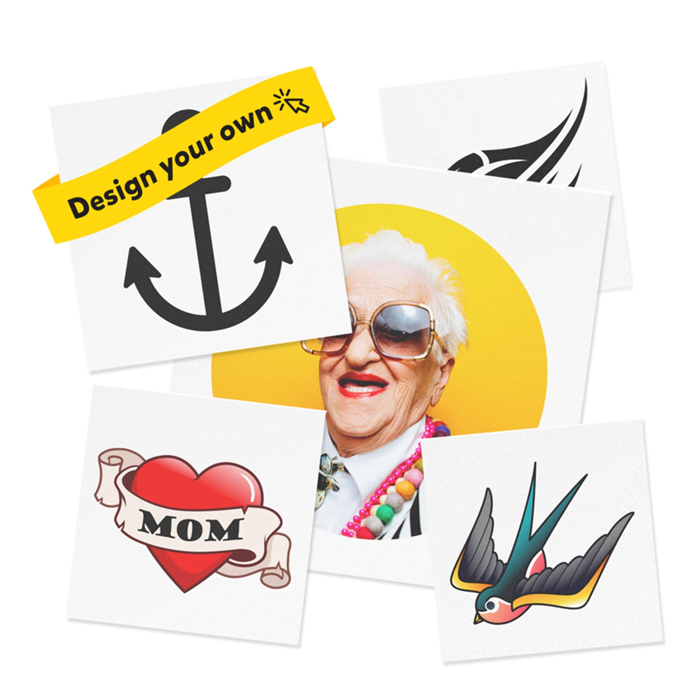 Suunnittele Oma Tatuointisi - 12-pakkaus 45 mm – Folier