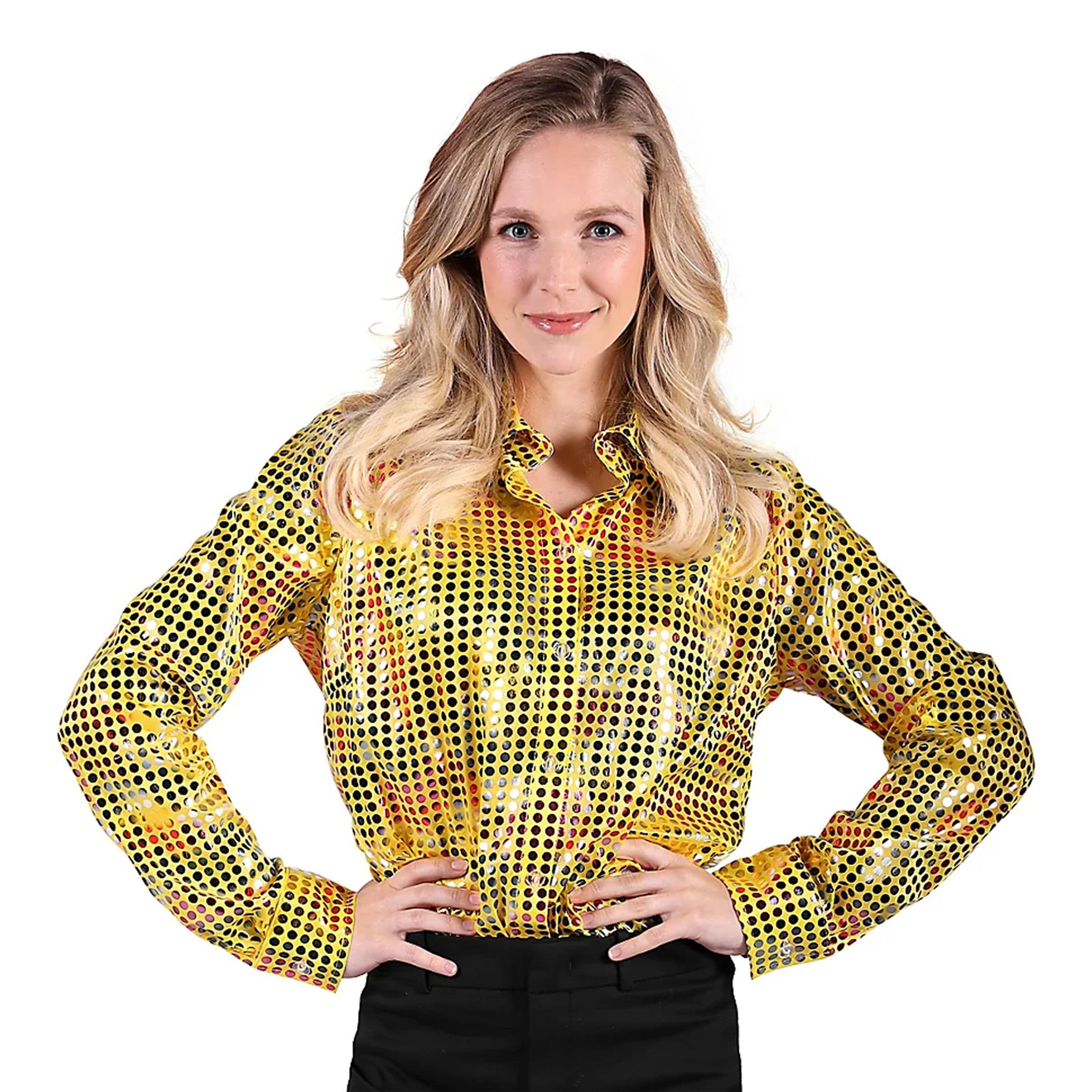 Disco-paita Naisille Keltainen Väriloiste - X-Large – Thetru B.V.