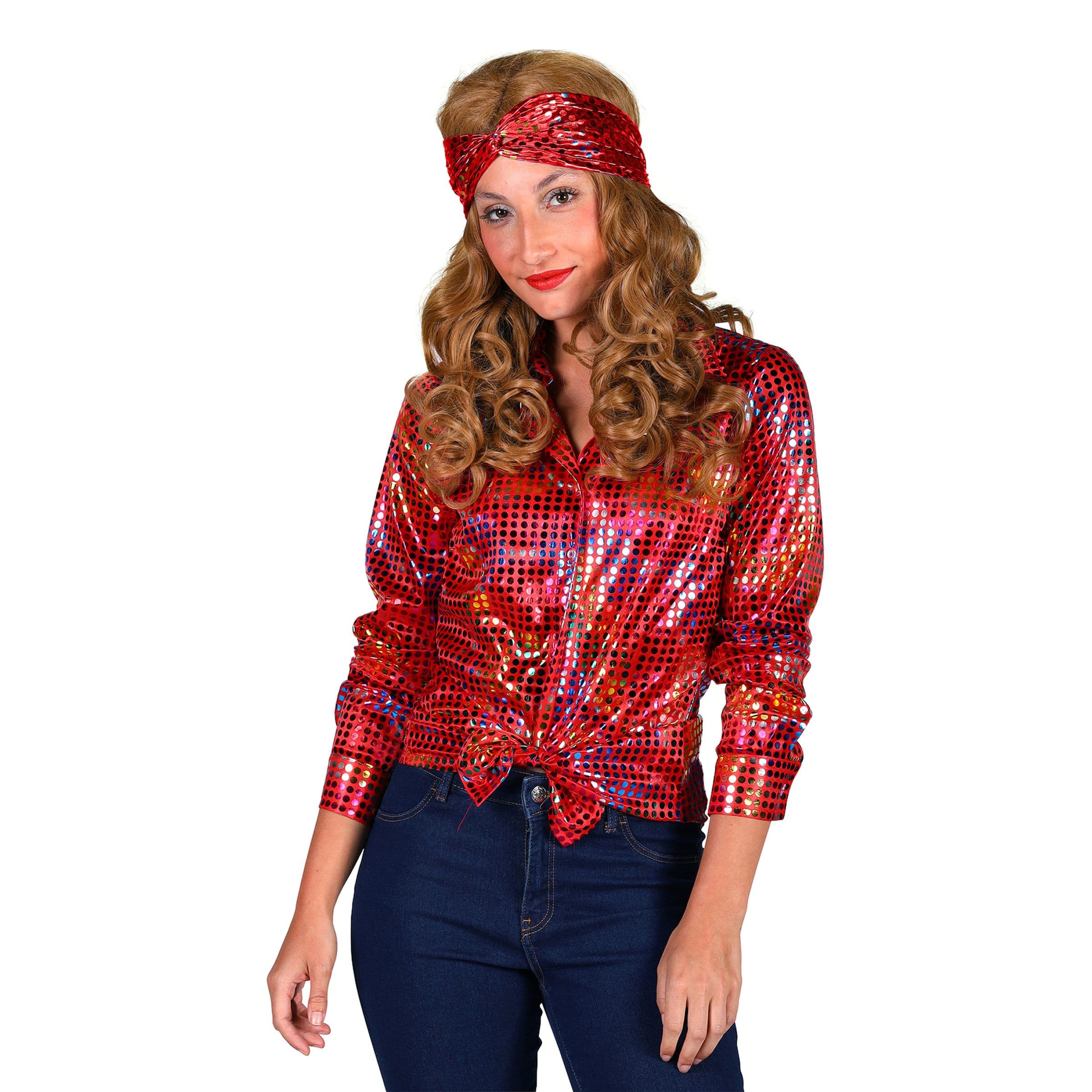 Disco-paita Naisille Punainen Väriloiste - X-Large – Thetru B.V.