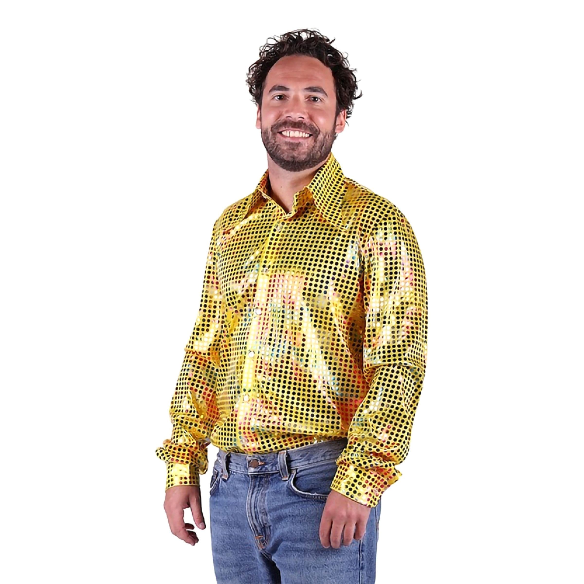 Discopaita Miehet Keltainen Väriloiste - X-Large – Thetru B.V.