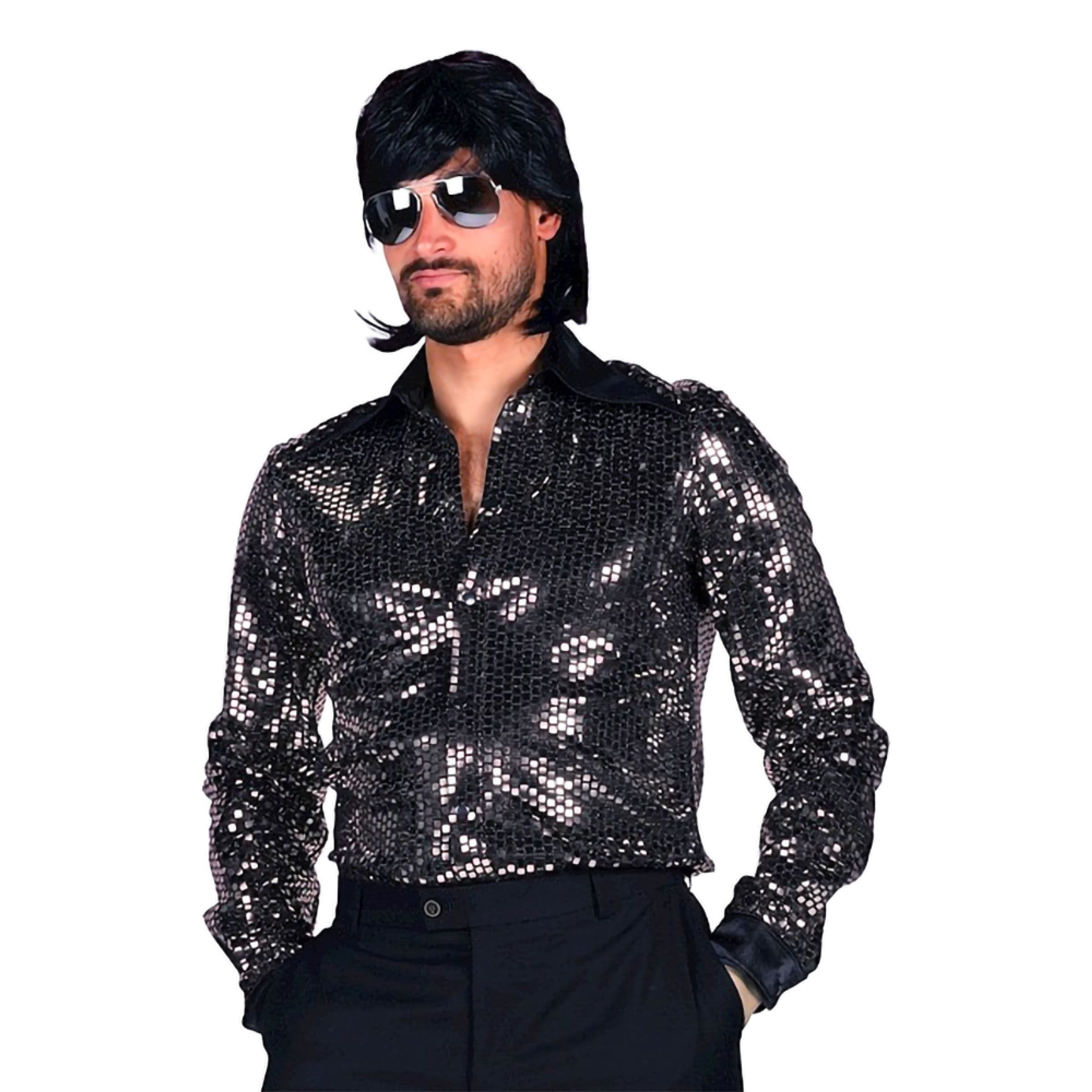Disco Paita Miehet Musta/Hopea Deluxe - XX-Large – Thetru B.V.