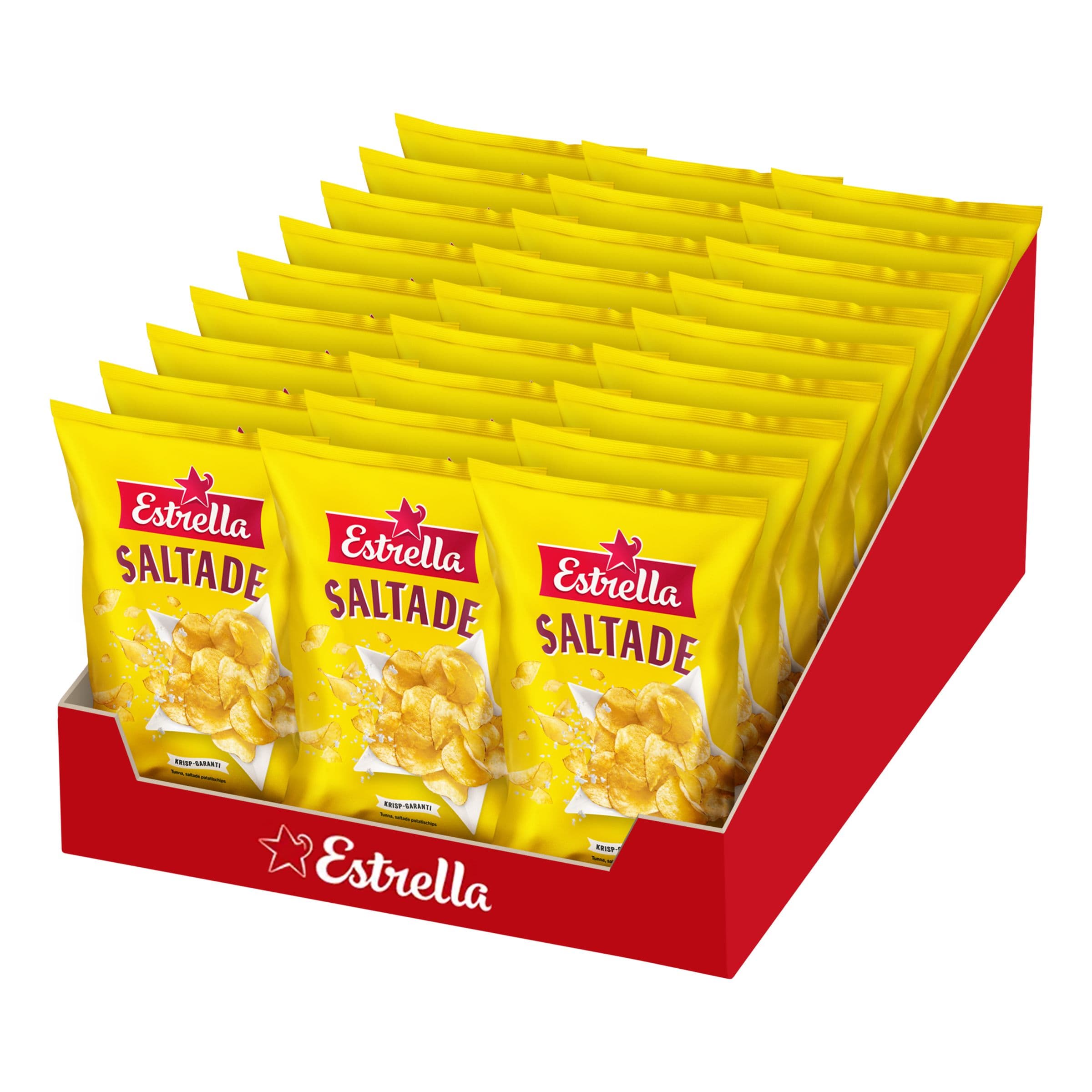 Estrella Lättsaltade Chips Suurpakkaus - 27 x 40 g – ERT Godis Bulk